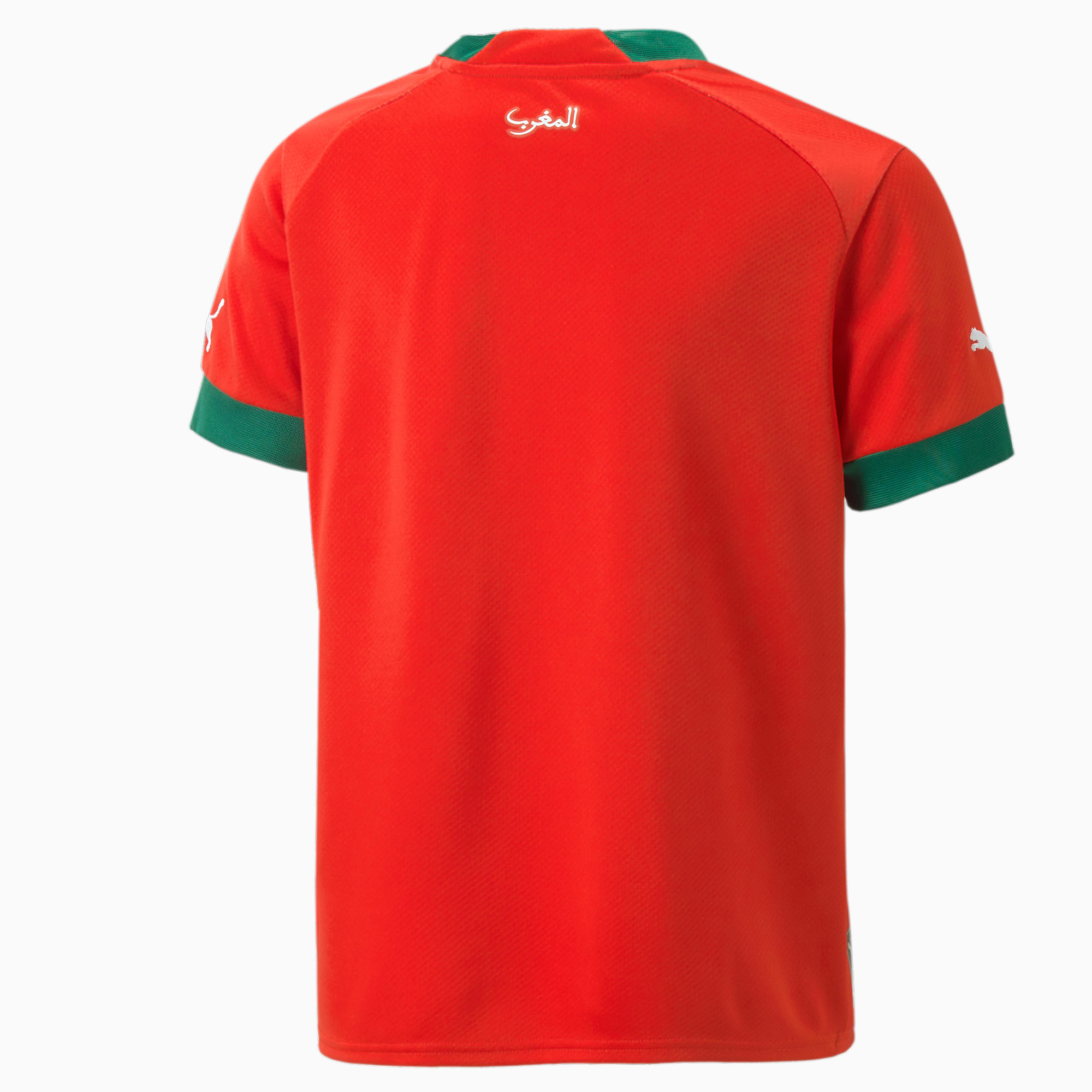 PUMA Morocco Home 22/23 Replica Jersey Youth, Red/Power Green, Size 116, Clothing