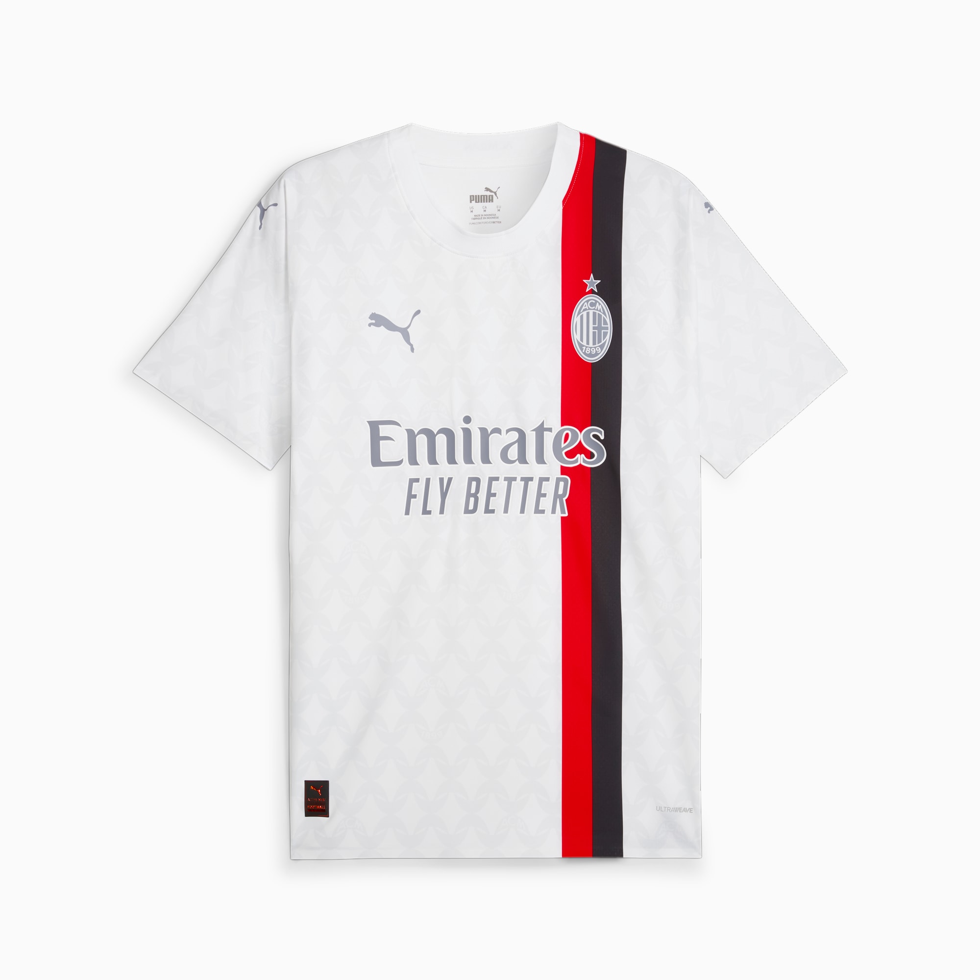 PUMA AC Milan 23/24 Away Authentic Jersey Men, White/Feather Grey, Size S, Clothing