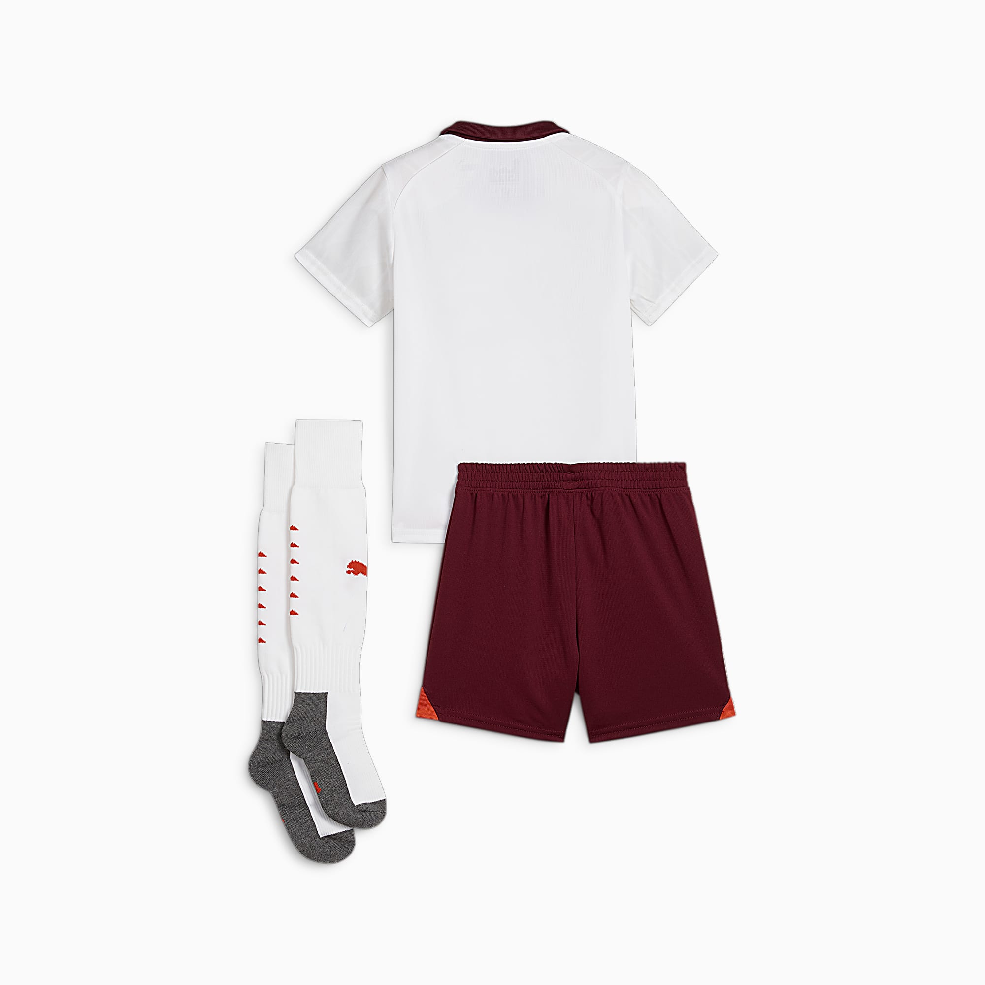 PUMA Manchester City 23/24 Away Minikit, White/Aubergine, Size 116, Clothing