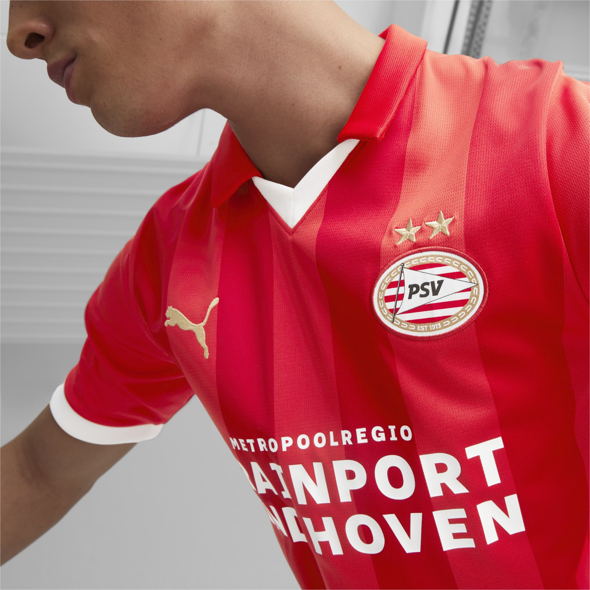 PUMA Psv Eindhoven 23/24 Home Jersey Men, For All Time Red/White, Size XS, Clothing