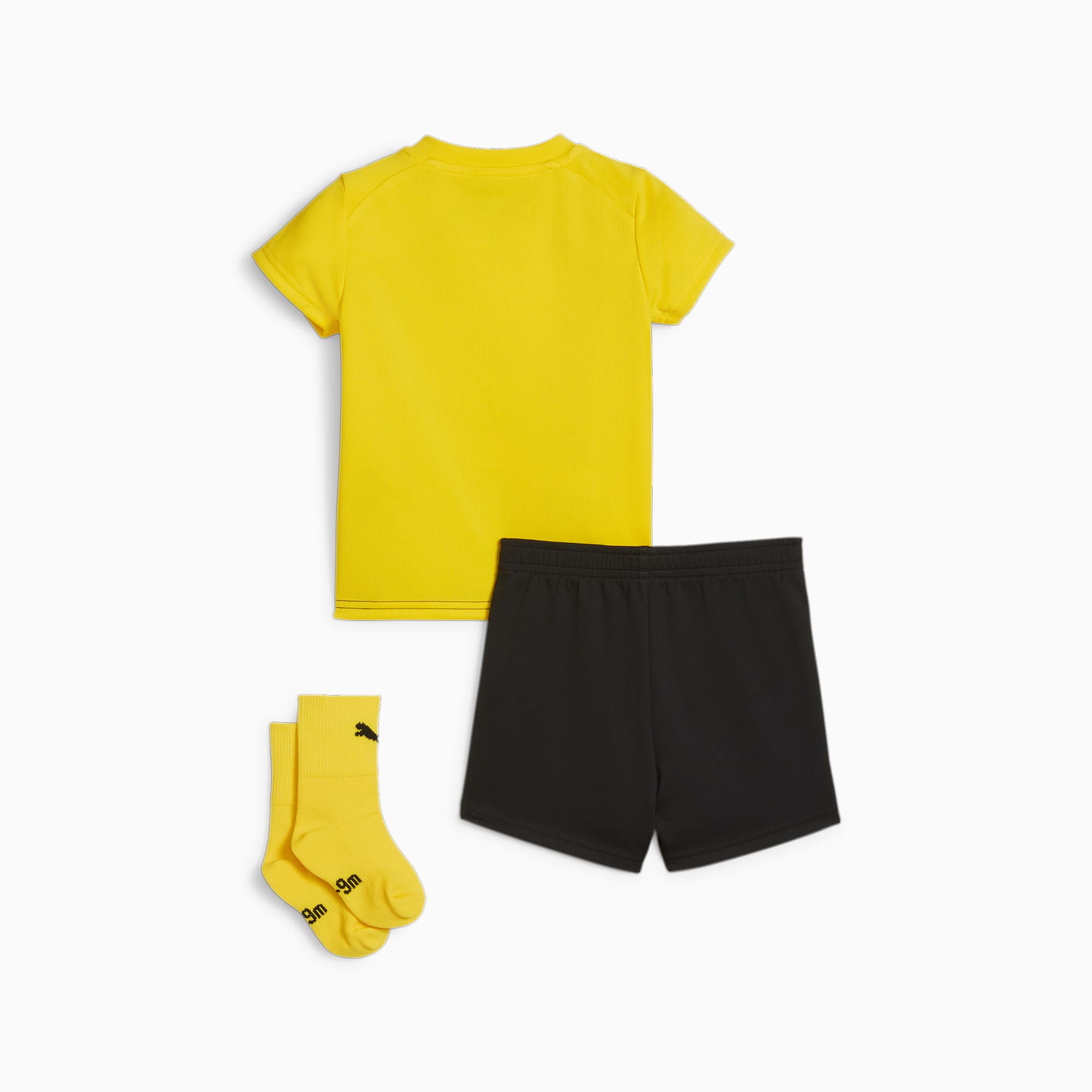 PUMA Borussia Dortmund 23/24 Home Toddlers' Babykit, Cyber Yellow/Black, Size 62