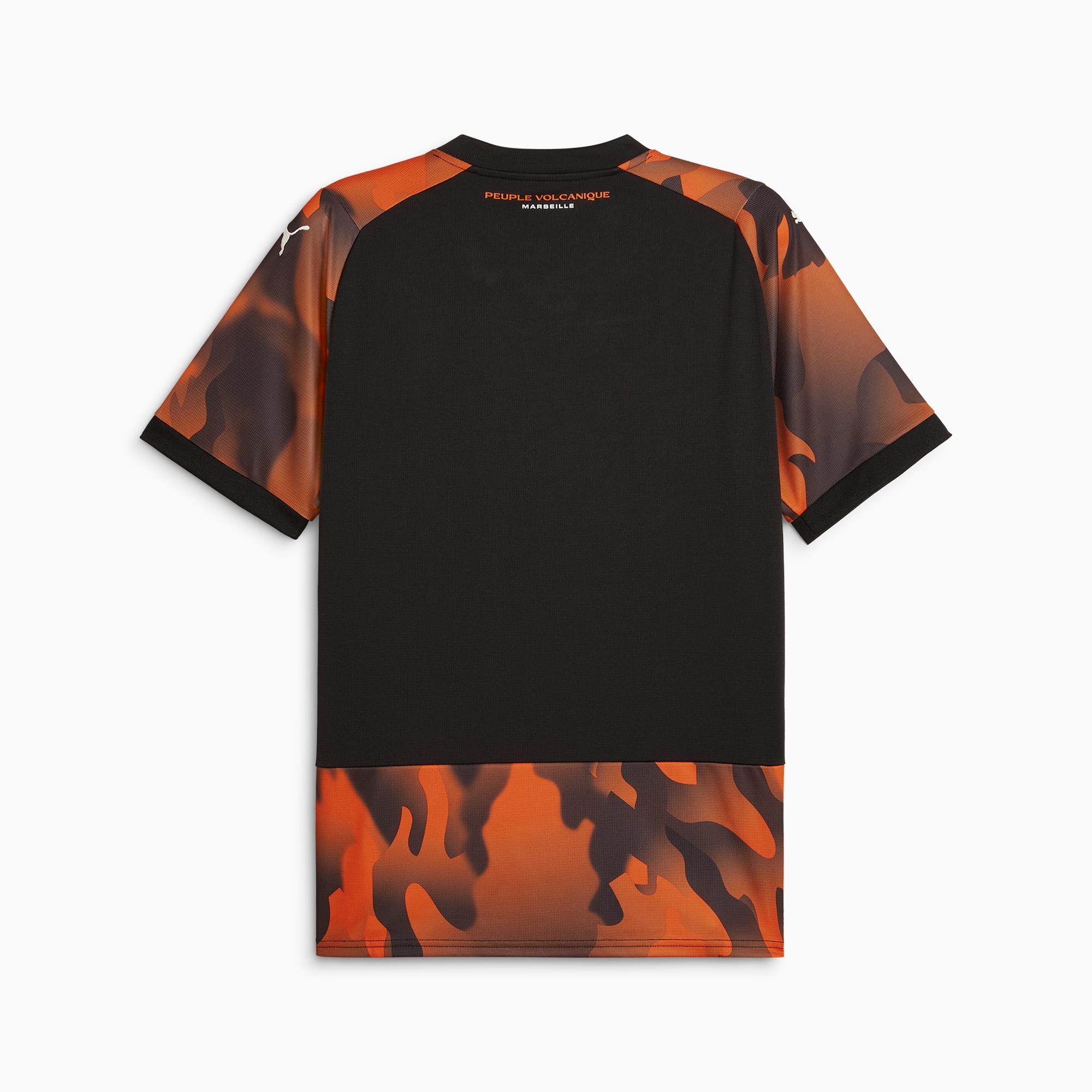 PUMA Olympique de Marseille 23/24 derde voetbalshirt voor Heren, Oranje/Zwart/Grijs