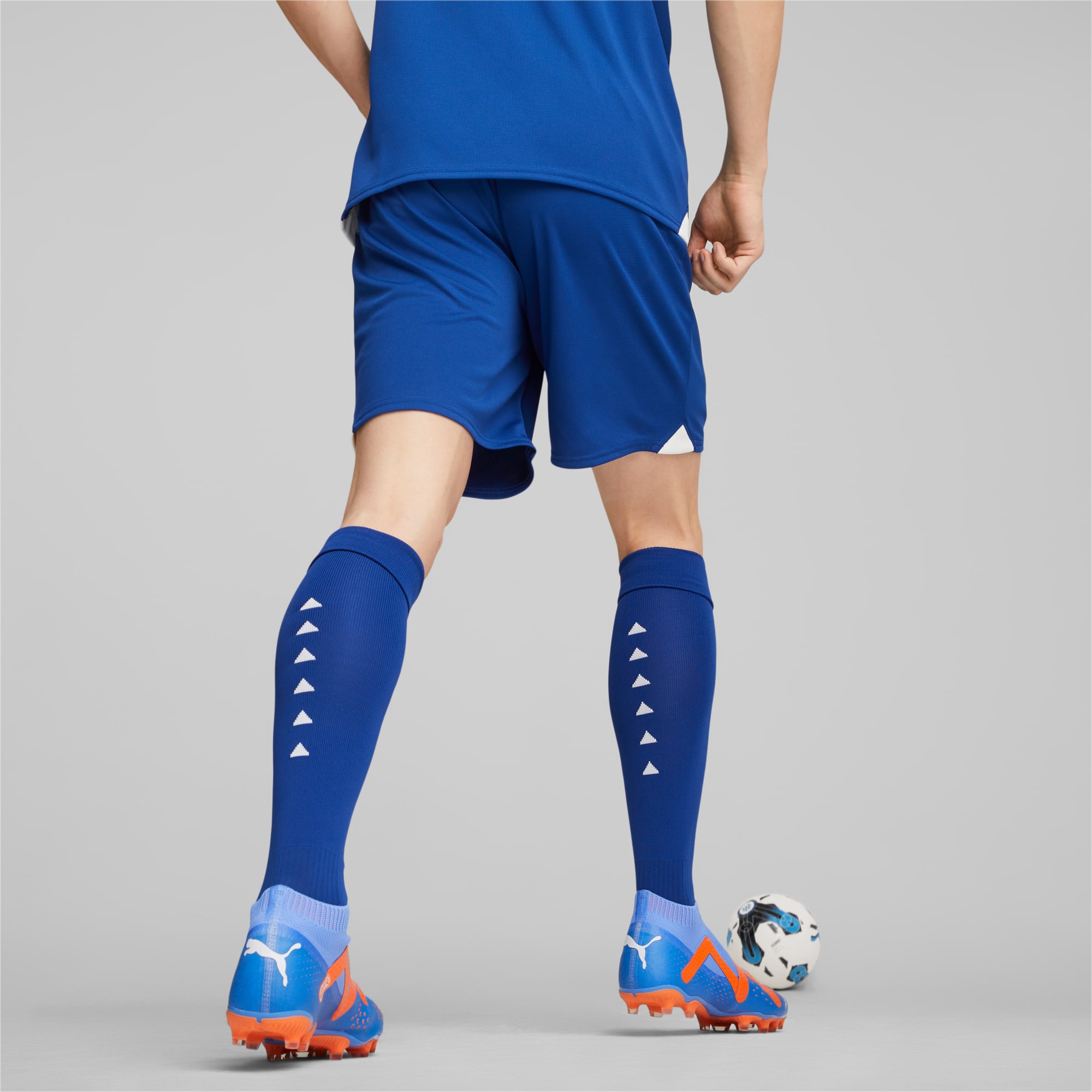 Men's PUMA Olympique De Marseille Football Shorts, Royal Blue, Size 3XL, Clothing