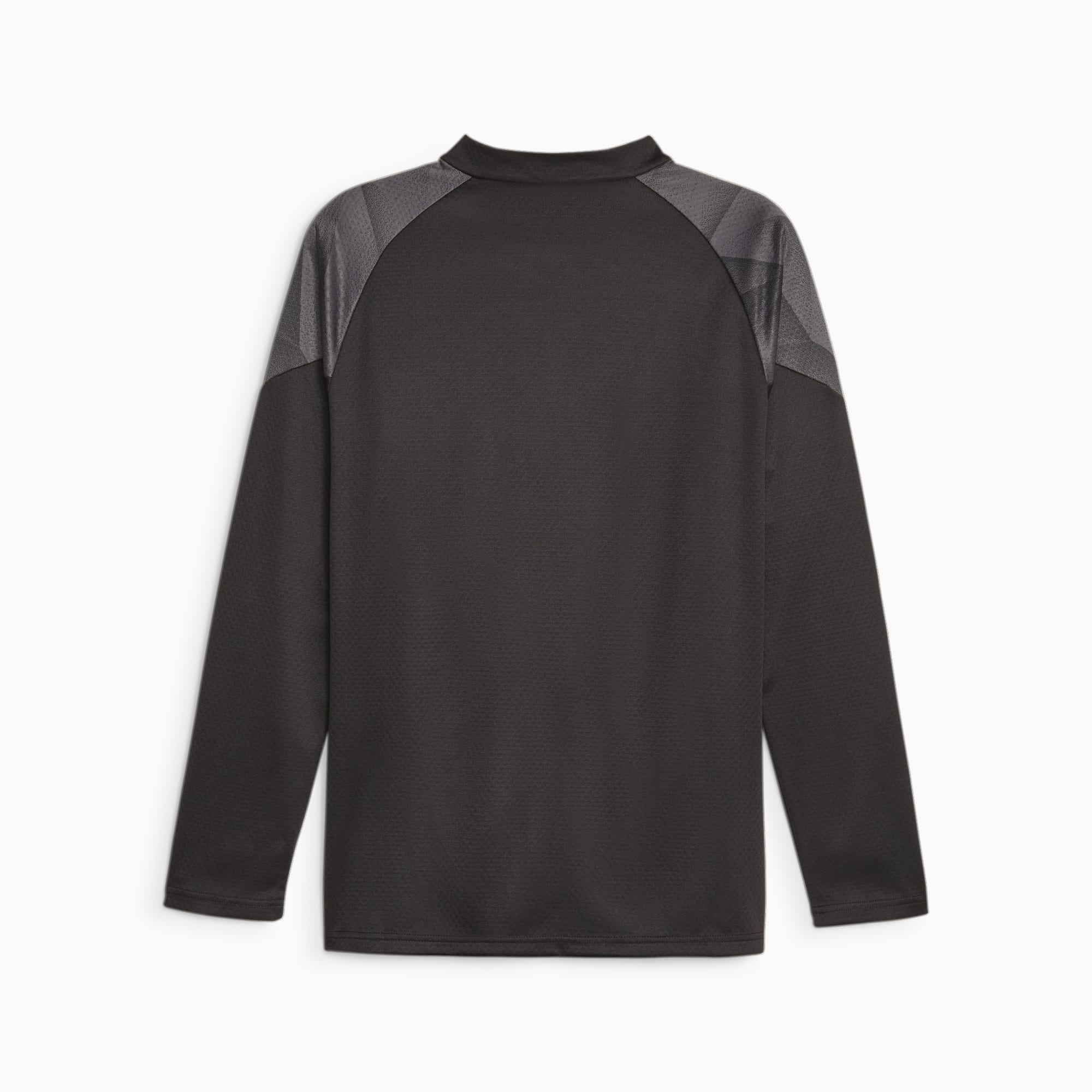 PUMA Borussia Dortmund voetbaltrainingstop met kwartrits voor Heren, Zilver/Zwart
