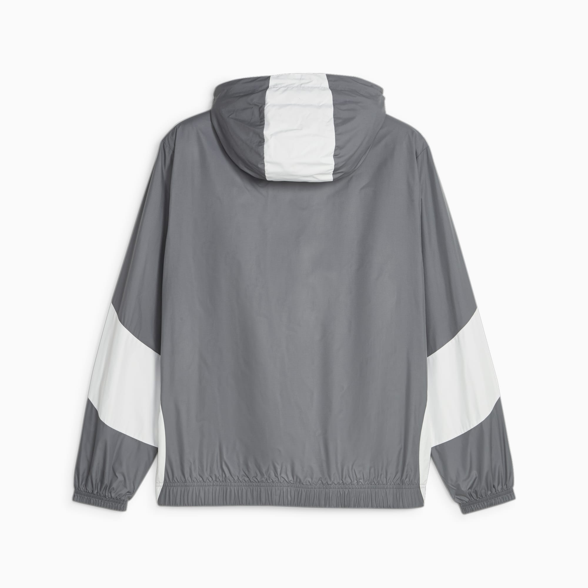 PUMA Olympique de Marseille Prematch voetbaljack voor Heren, Wit/Grijs