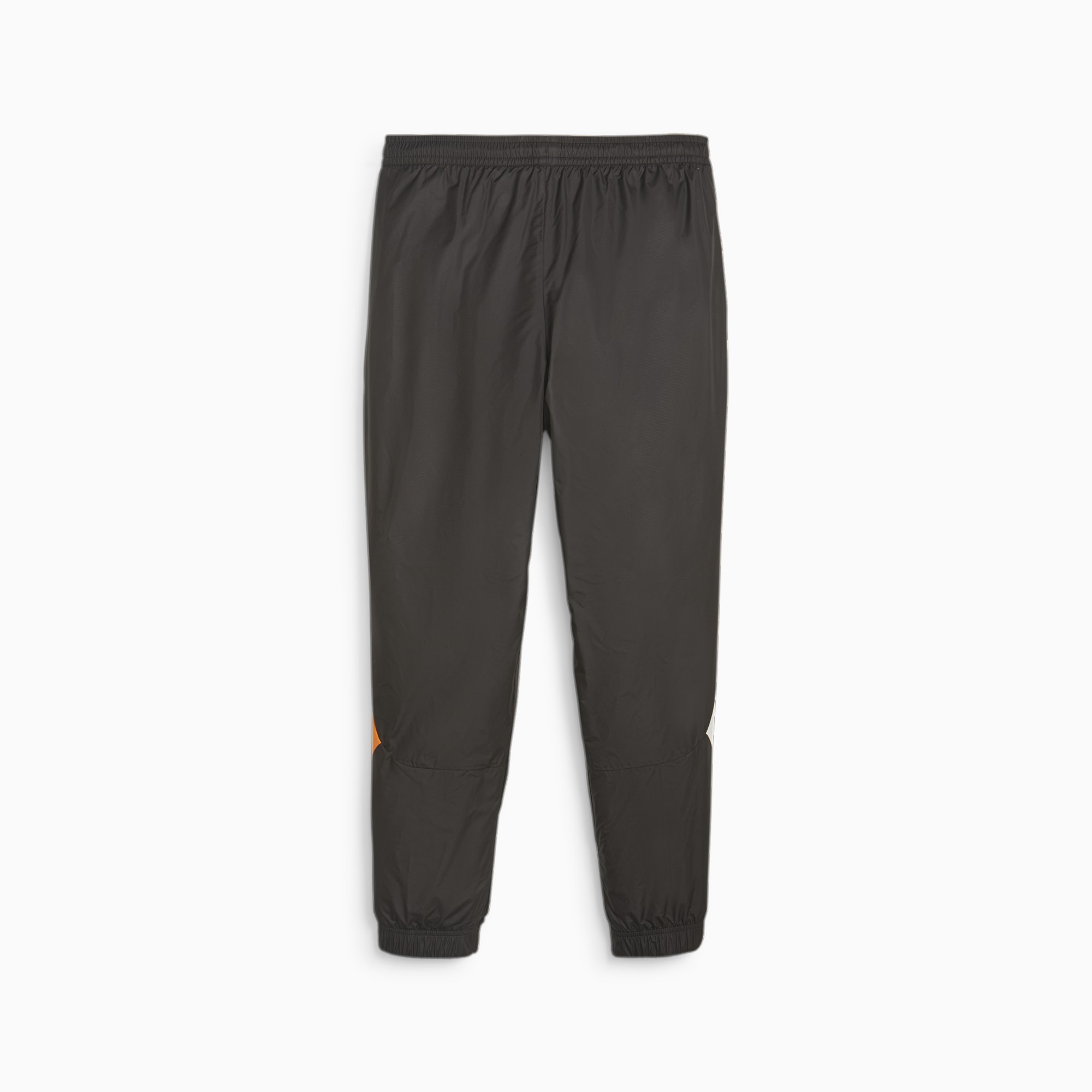 Men's PUMA Olympique De Marseille Prematch Football Pants, Black/Flat Dark Grey, Size L, Clothing