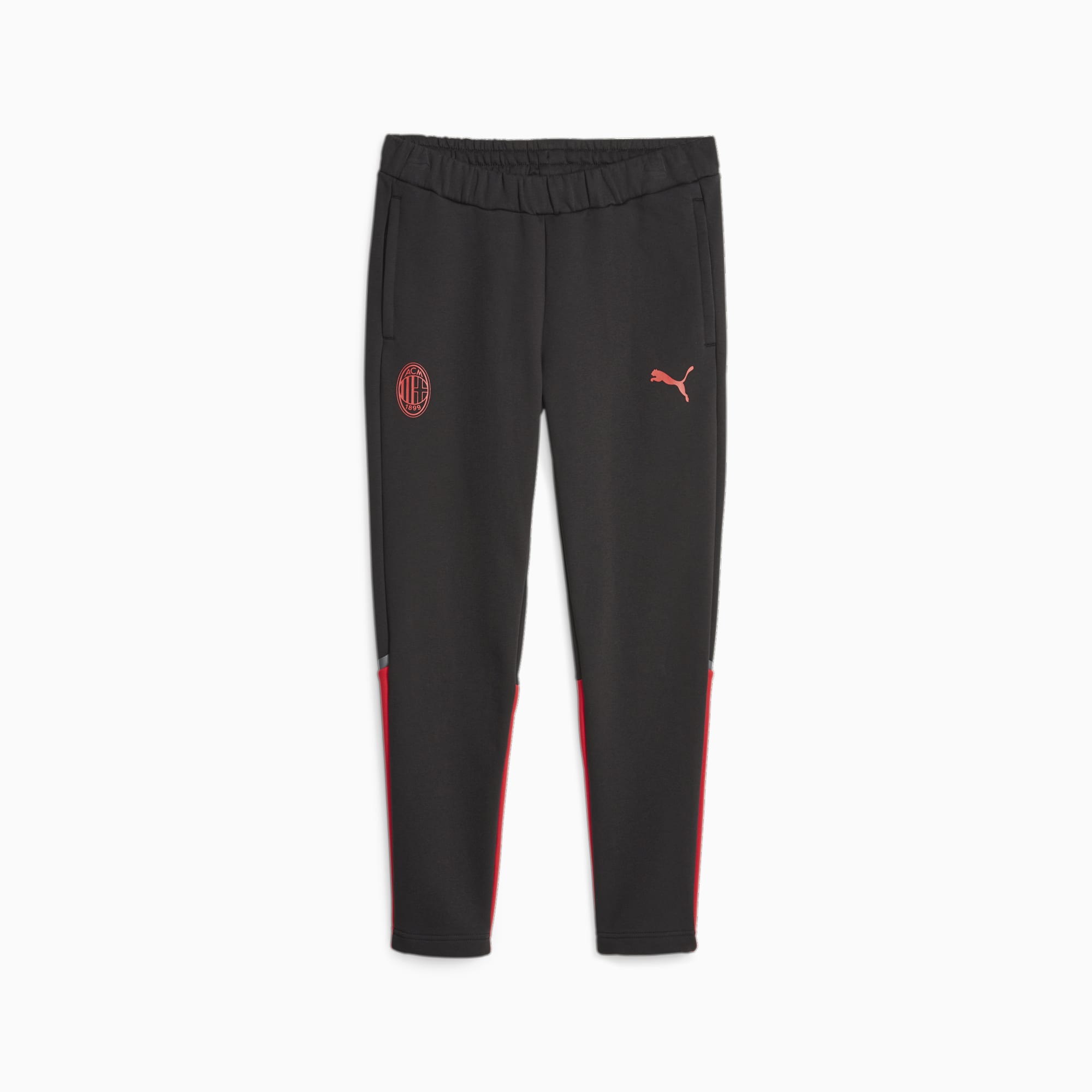 Men's PUMA AC Milan Football Casuals Sweatpants, Black/For All Time Red