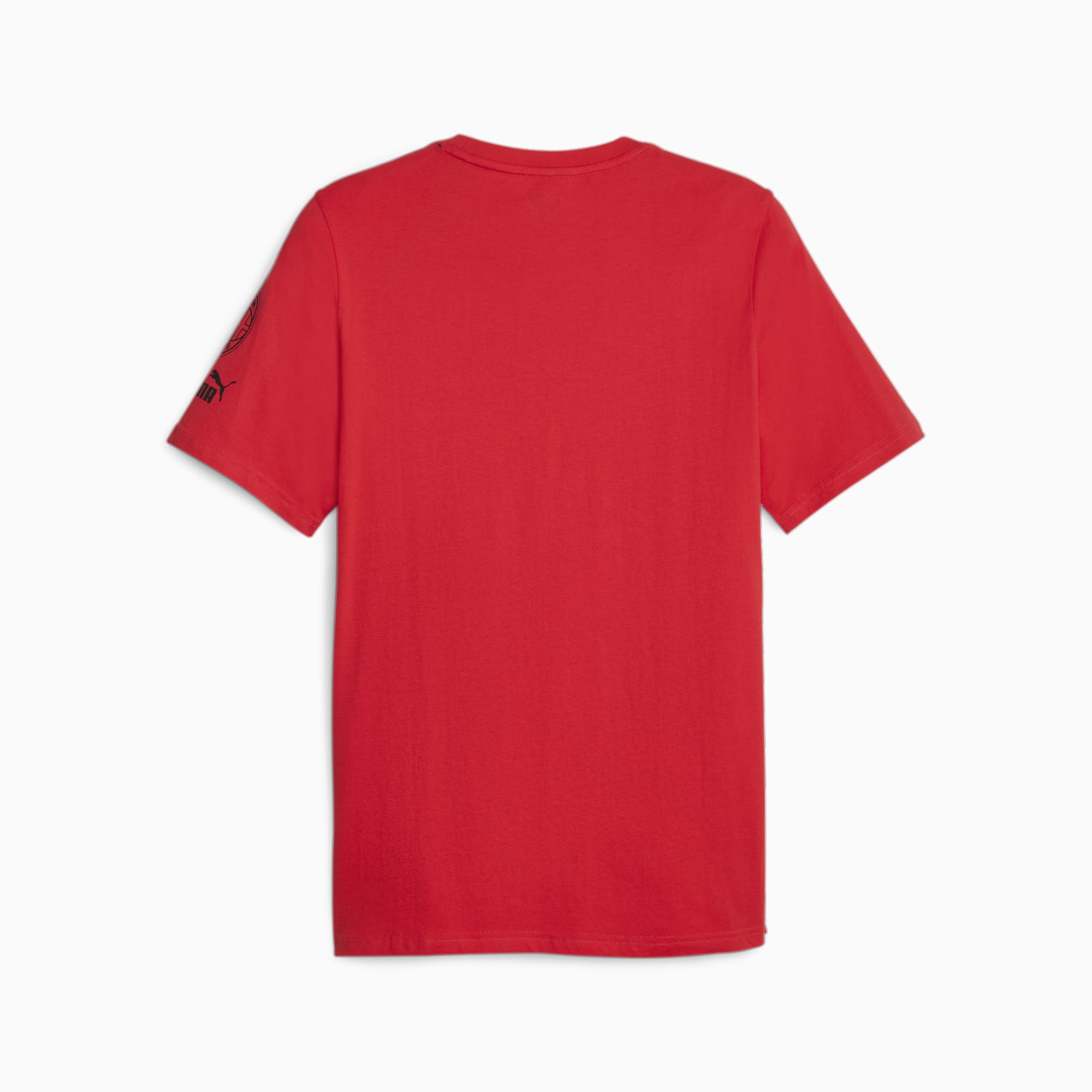 PUMA AC Milan FtblCore Graphic T-shirt voor Heren, Zwart/Rood