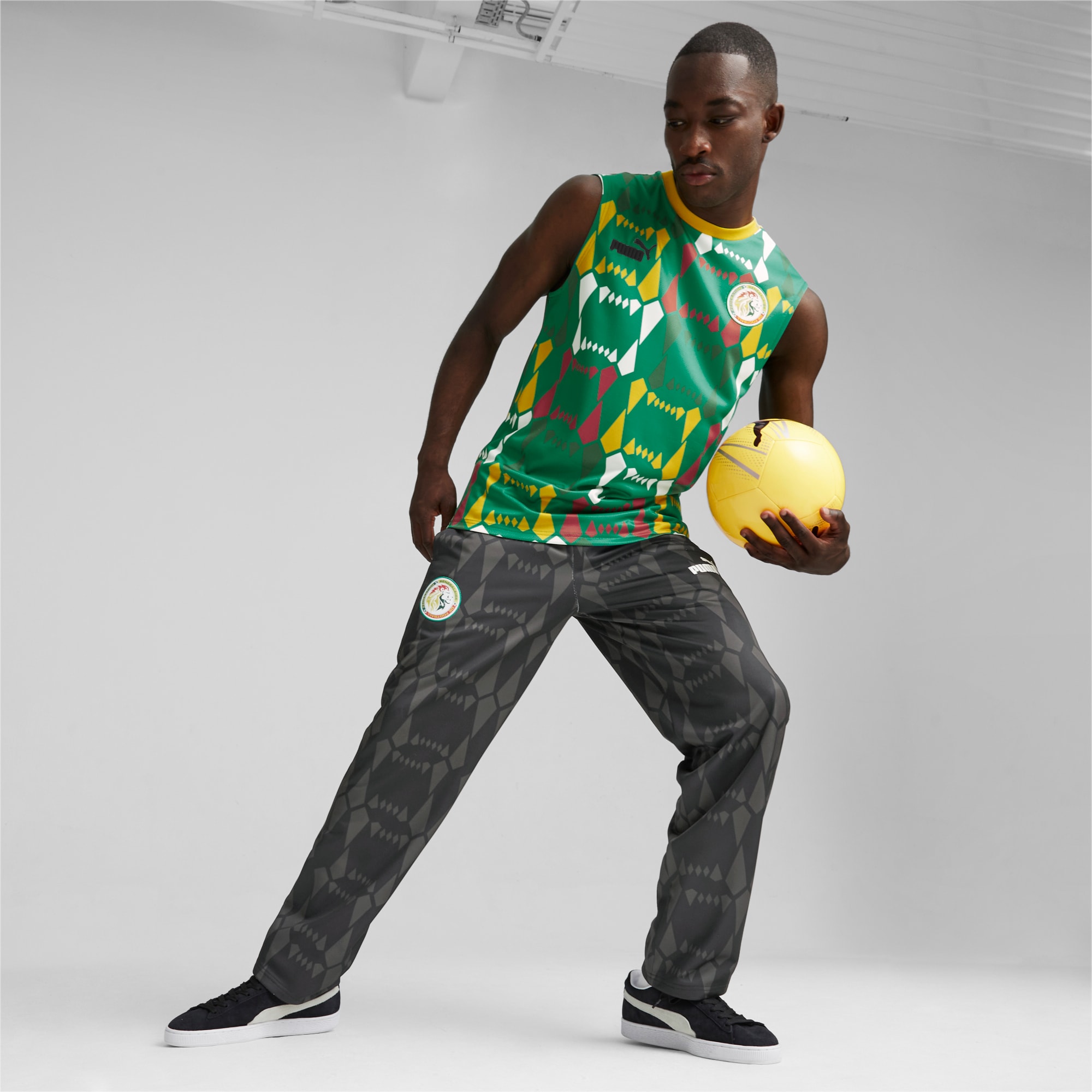 PUMA Pantalon De Survêtement Sénégal FtblCulture Pour Homme, Noir