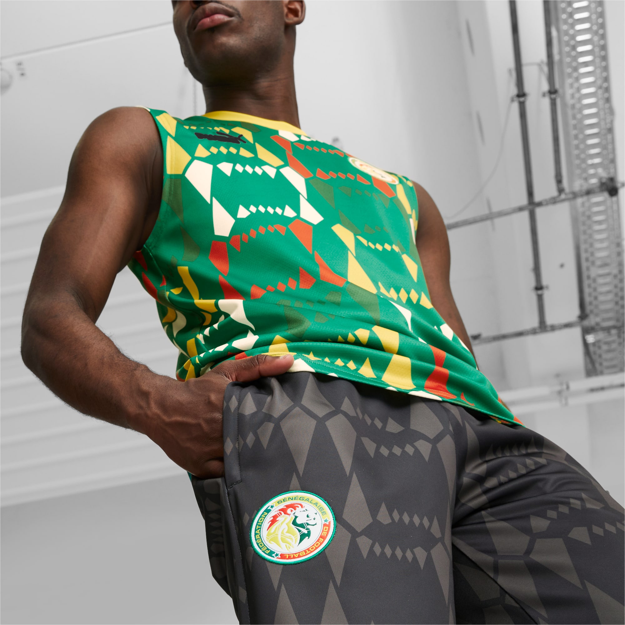 PUMA Pantalon De Survêtement Sénégal FtblCulture Pour Homme, Noir