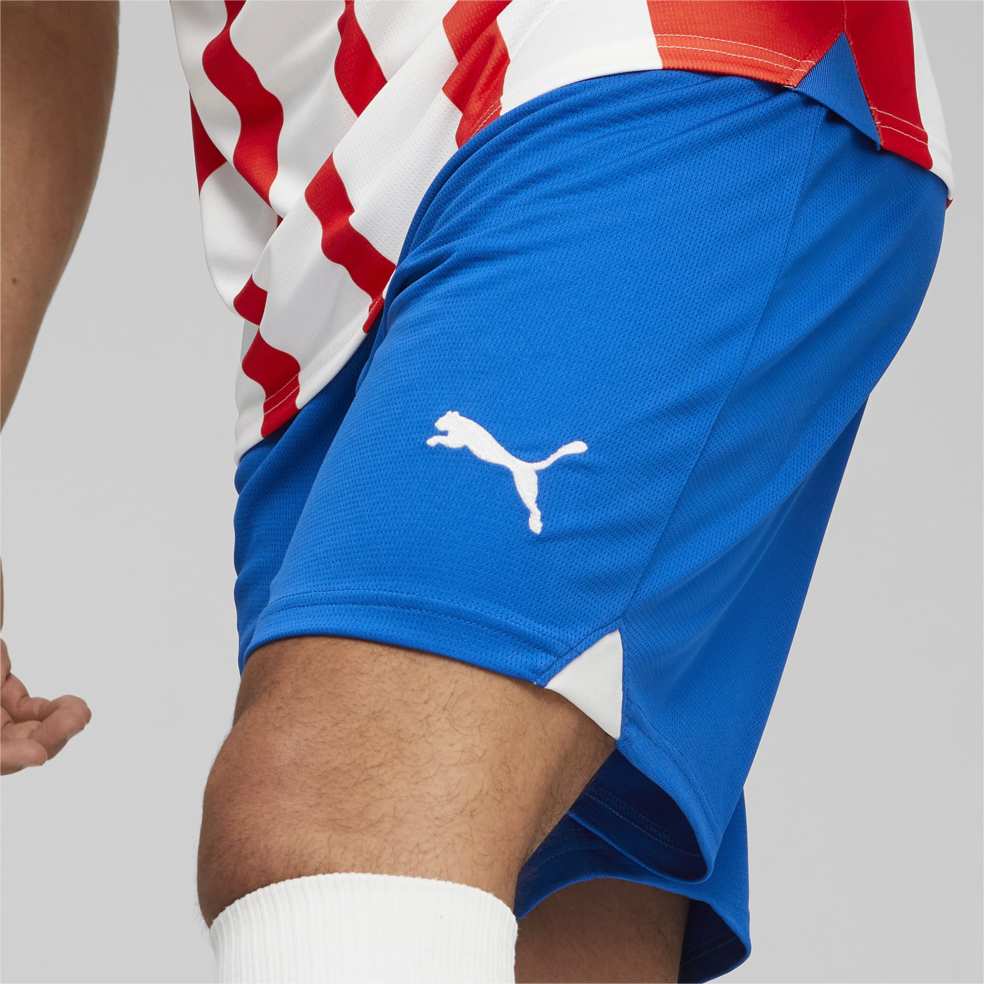 Men's PUMA Girona FC Football Shorts, Royal Blue, Size XXL, Clothing