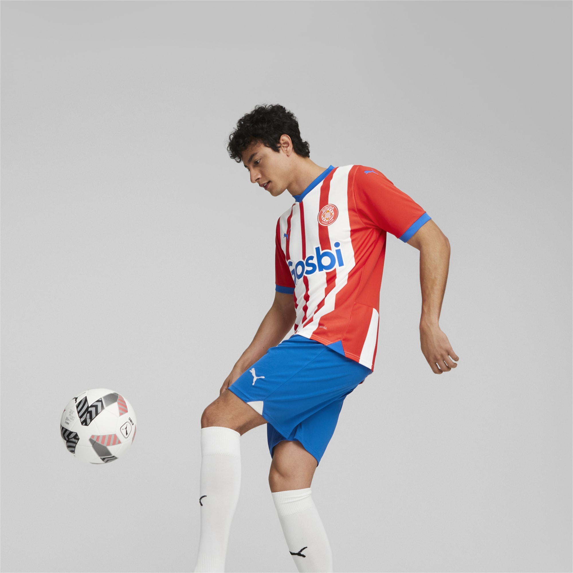 Men's PUMA Girona FC Football Shorts, Royal Blue, Size XL, Clothing