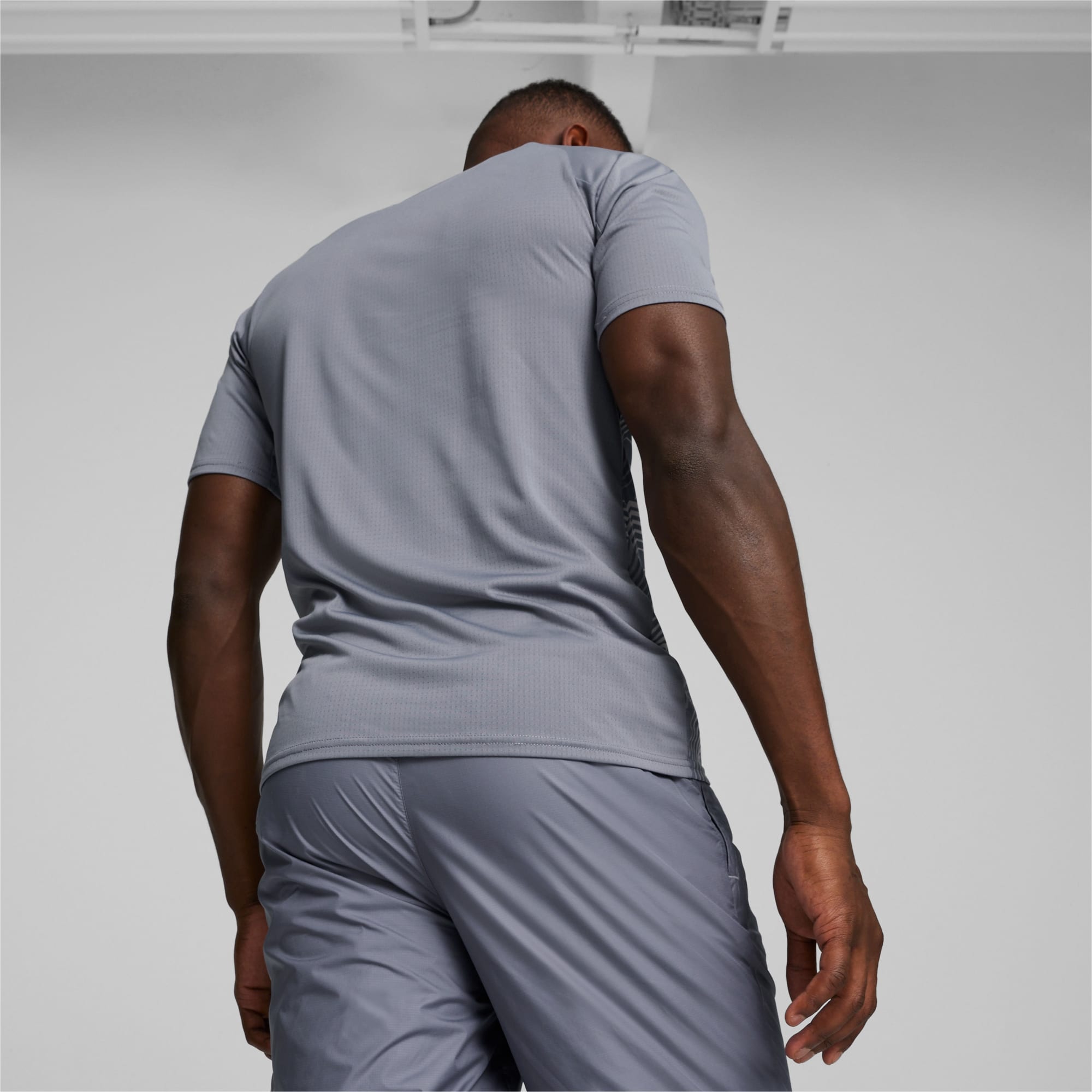 Men's PUMA AC Milan Pre-Match Football Jersey, Grey Tile/Ravish, Size 3XL, Clothing