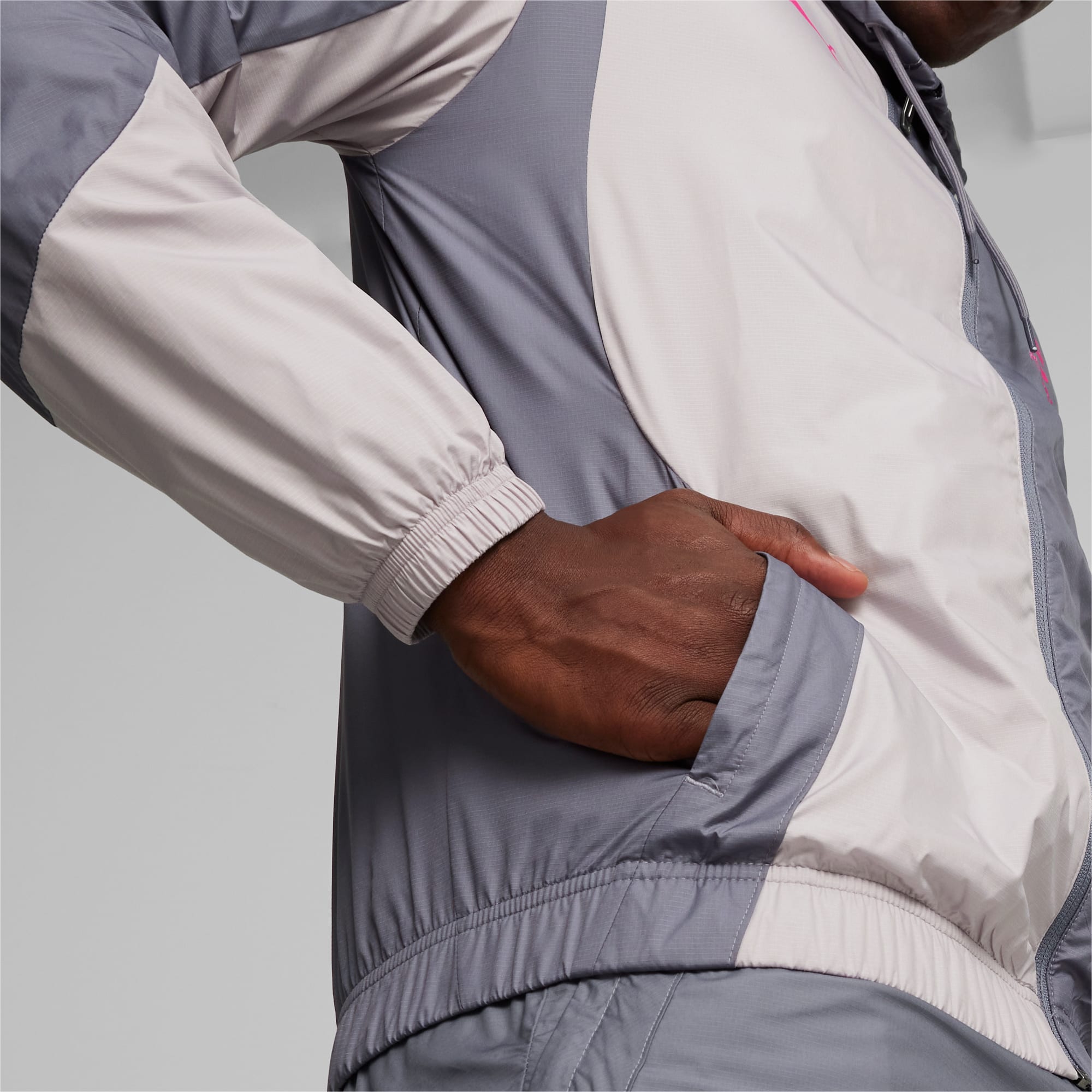 Men's PUMA AC Milan Pre-Match Jacket, Grey Tile/Marble, Size S, Clothing