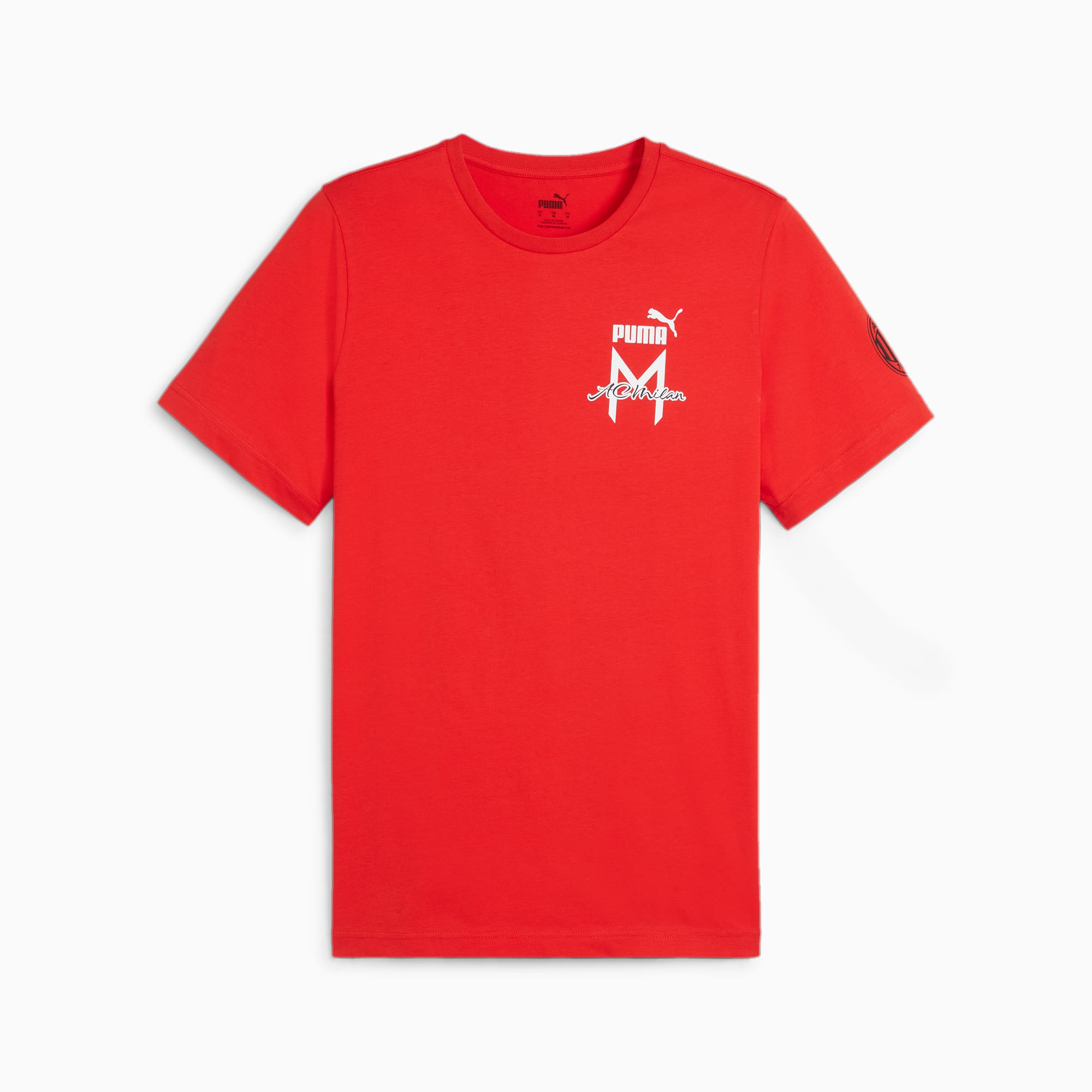 Men's PUMA AC Milan Ftblicons T-Shirt, Red