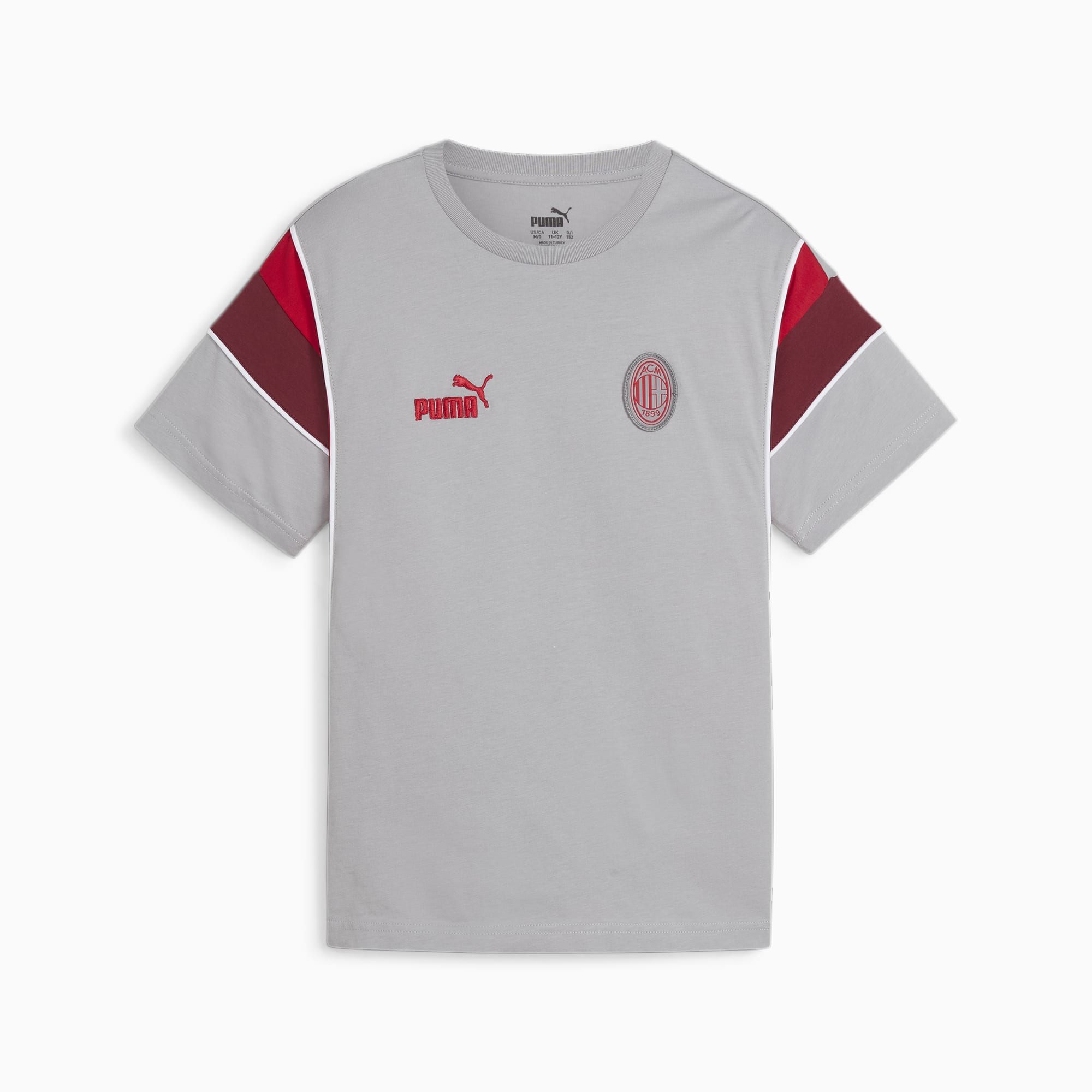 PUMA AC Milan FtblArchive T-shirt, Grijs/Rood