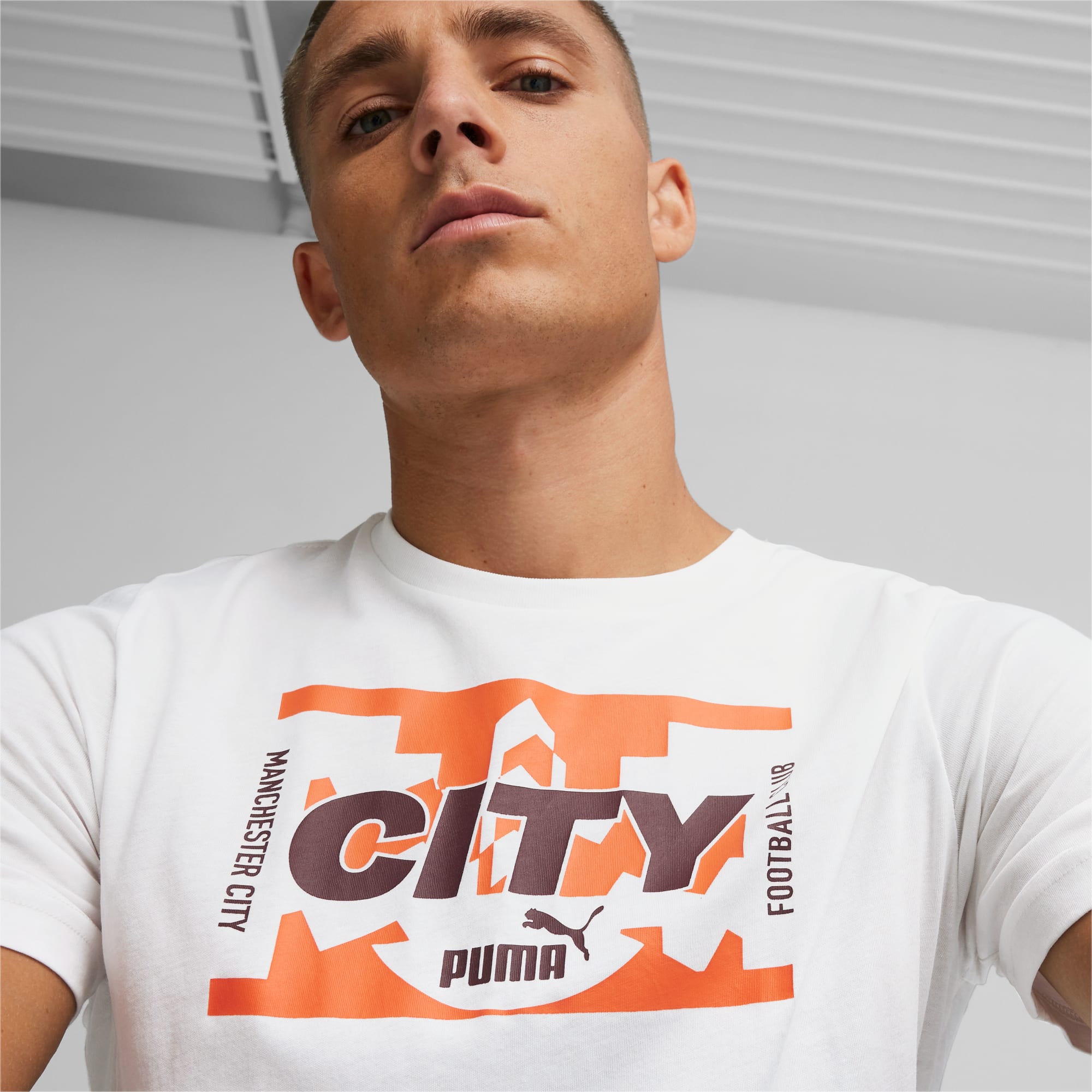 PUMA Manchester City Ftblicons T-shirt Voor Heren, Wit
