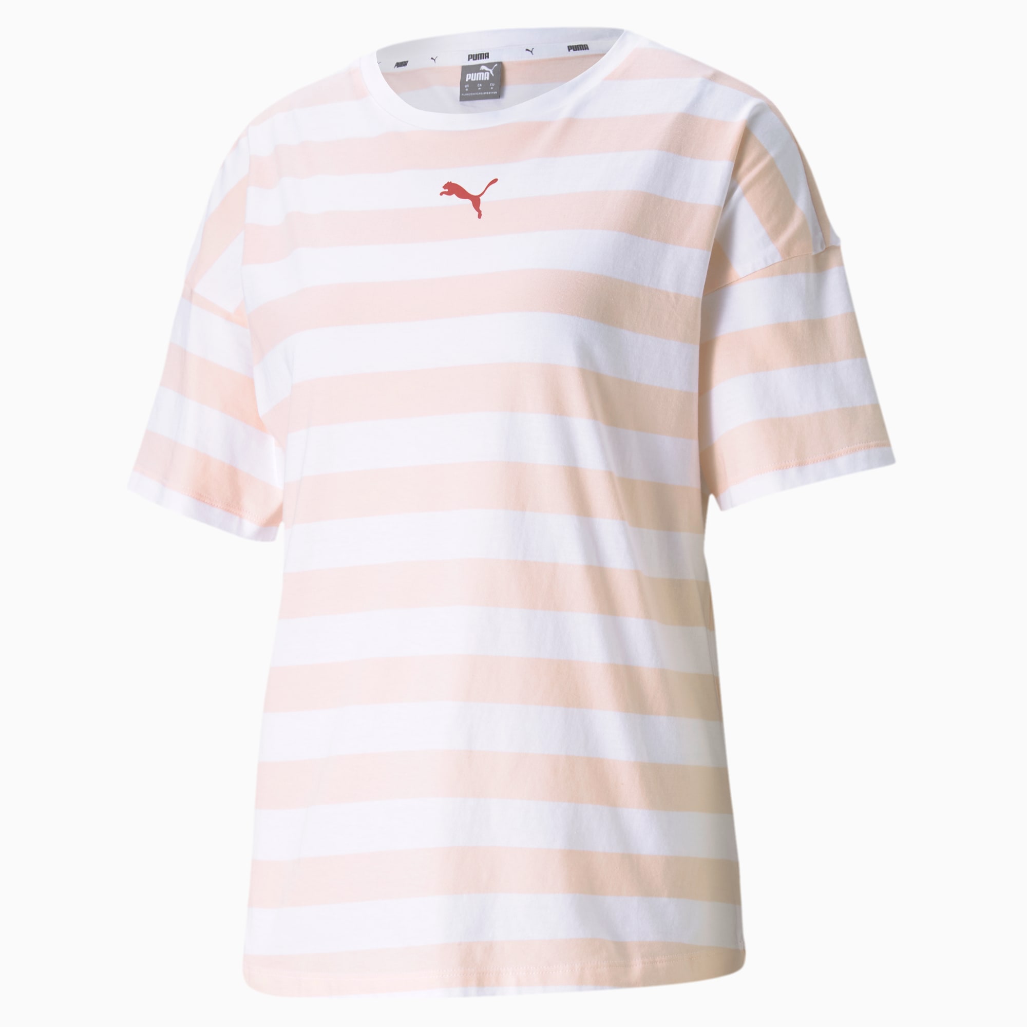 Summer Stripes T-shirt met print dames, Roze, Maat XS | PUMA
