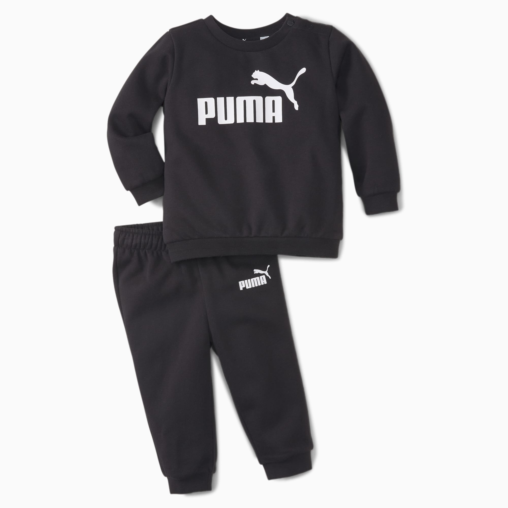 PUMA Essentials Minicats joggingpak met ronde hals, Zwart