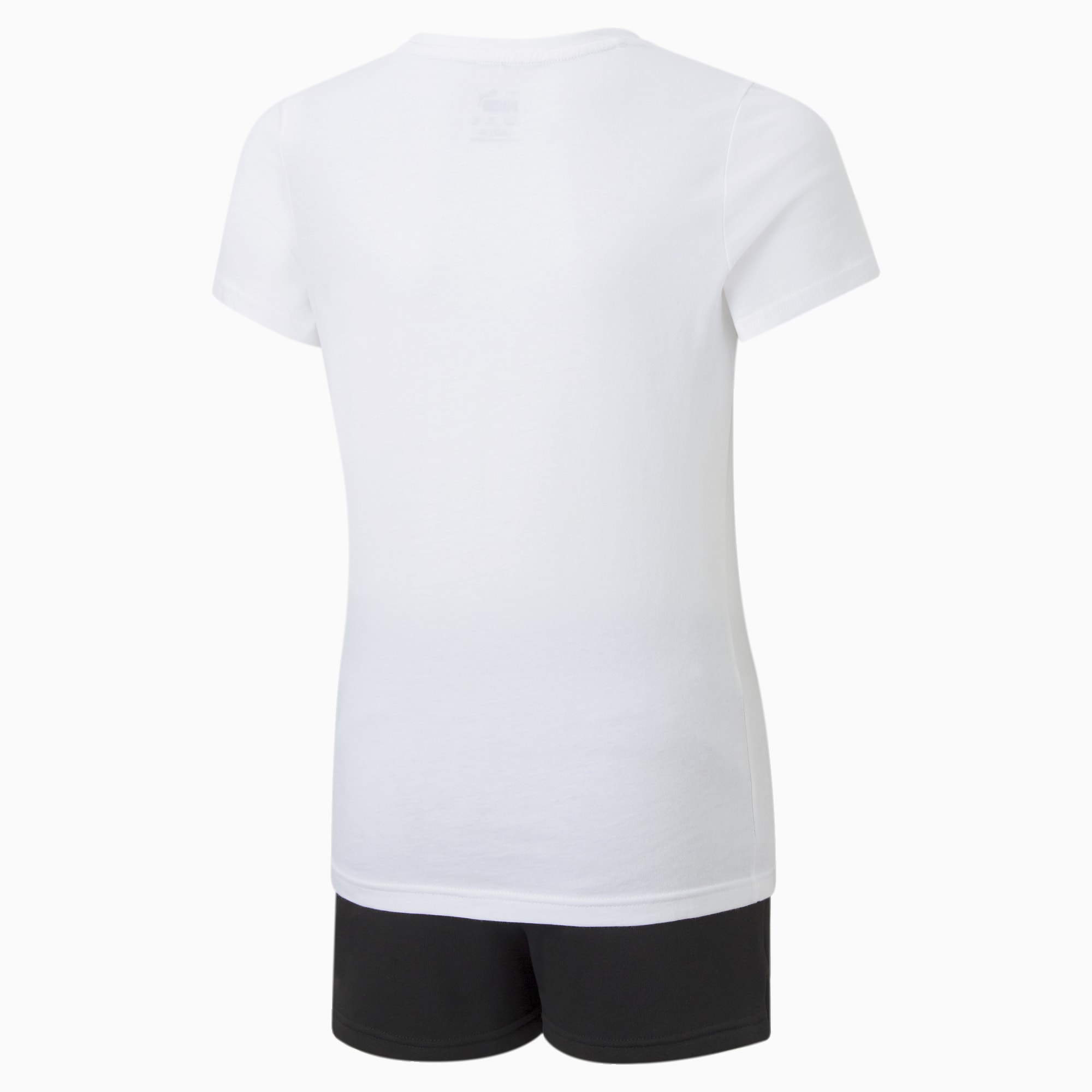 PUMA Logo Tee & Shorts Set G FALSE Broek - Puma White