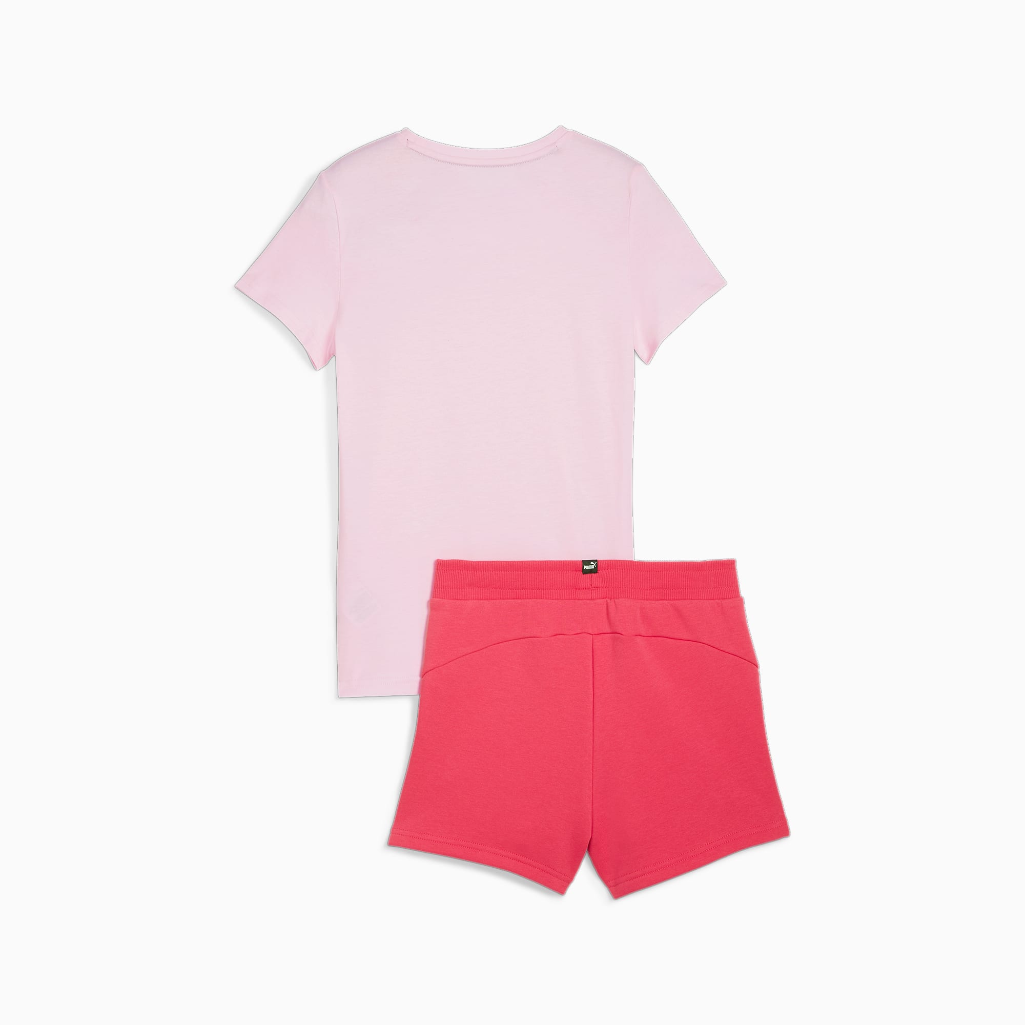 PUMA Logo Tee & Shorts Set G FALSE Broek - Whisp Of Pink