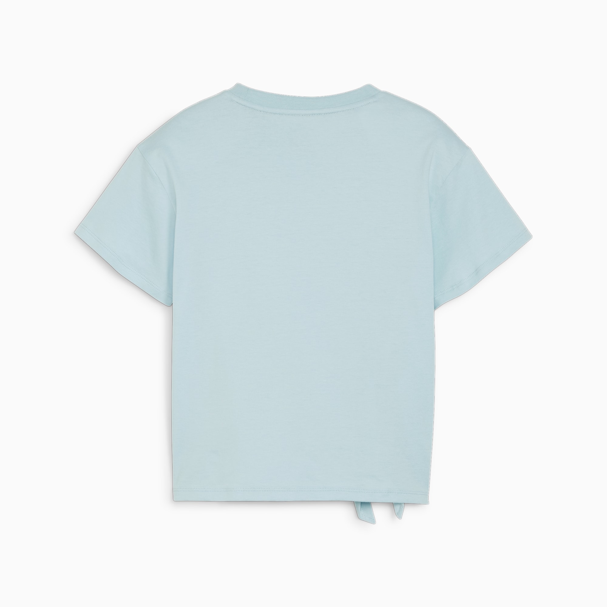 PUMA ESS+ Logo Knotted Tee G FALSE T-shirt - Turquoise Surf