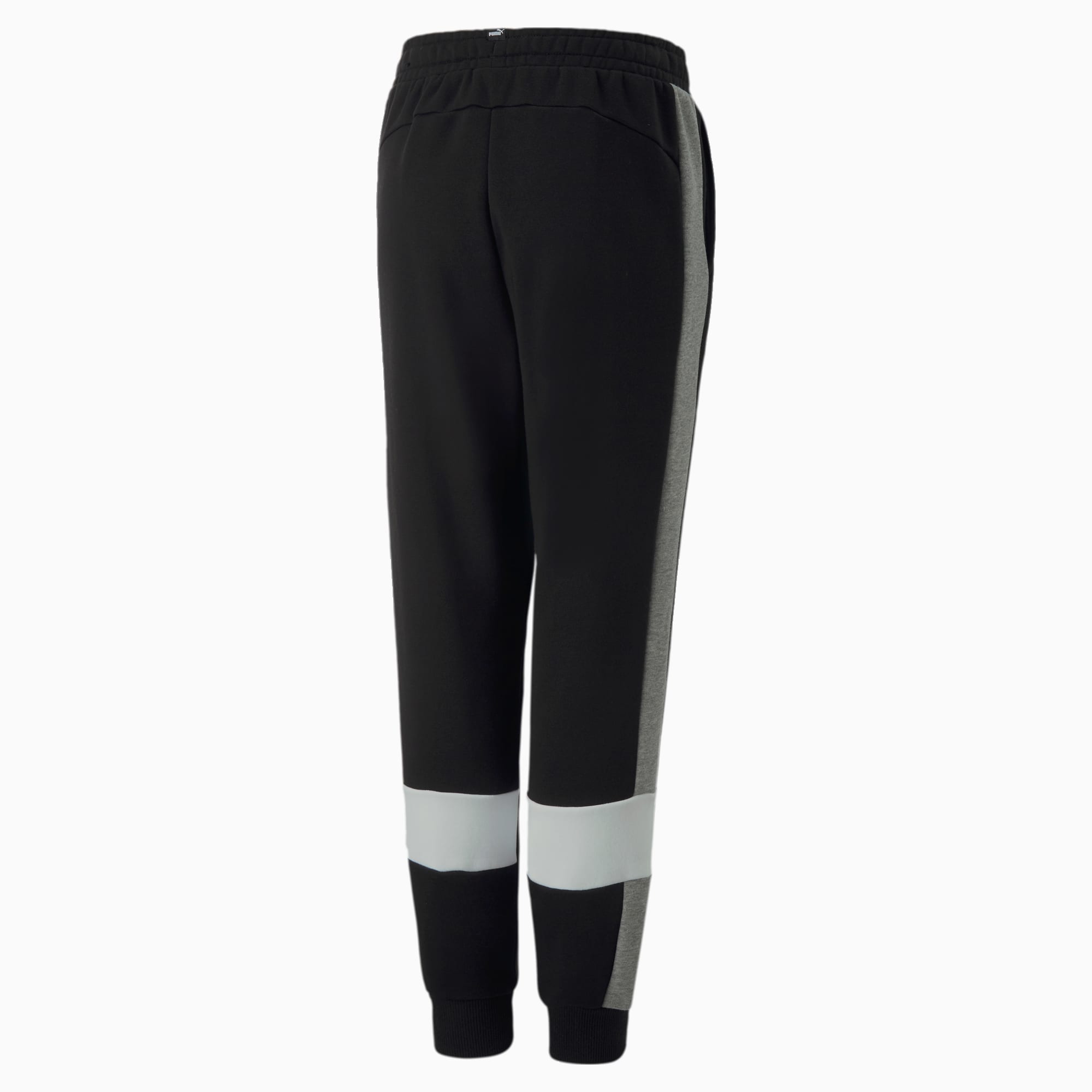 PUMA ESS Block Sweatpants FL B Jongens Broek - Zwart - Maat 164