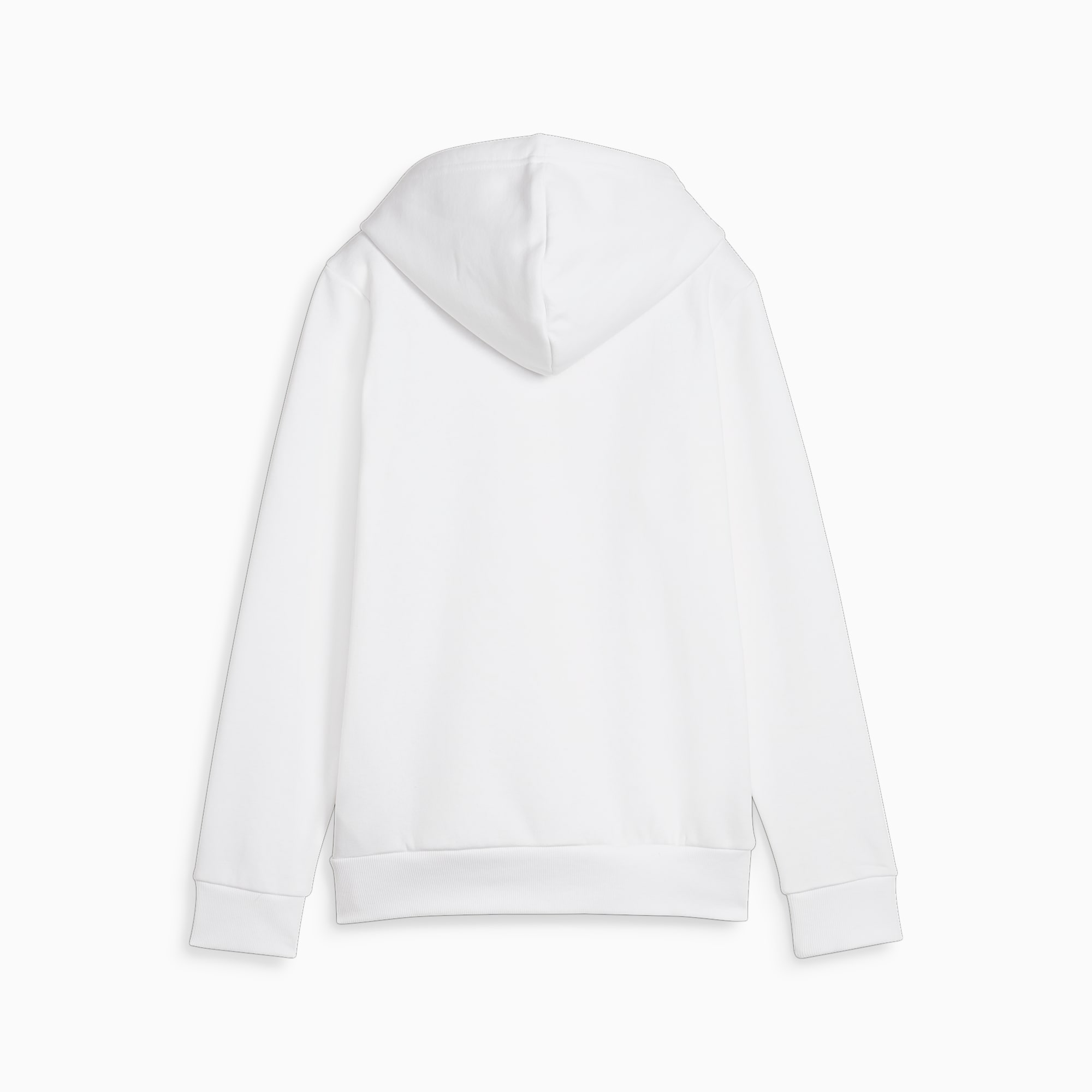 PUMA Sweat à Capuche Essentials+ Metallic Logo Femme, Blanc