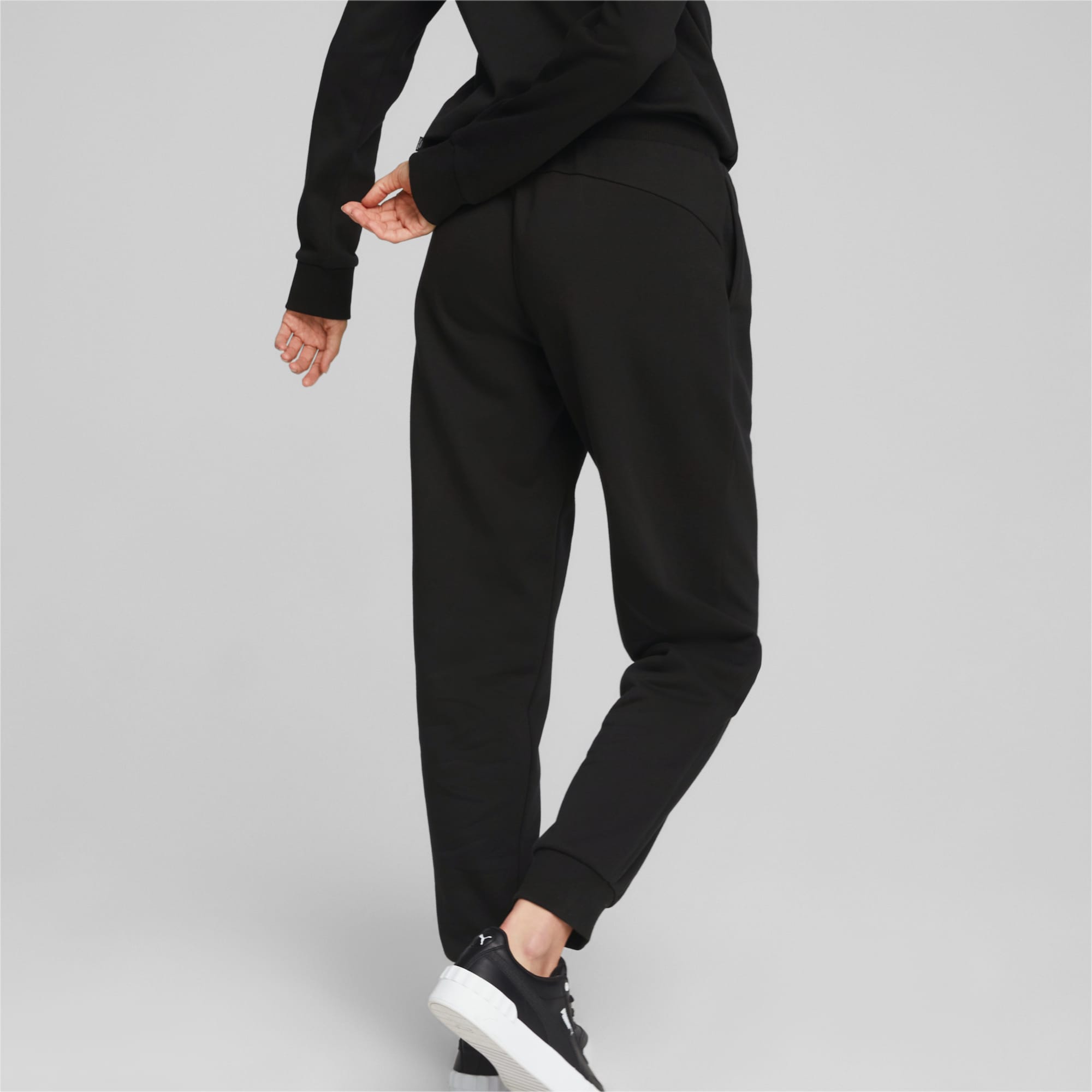 PUMA Pantalones Metalizados Para Mujer Essentials+, Oro/Negro