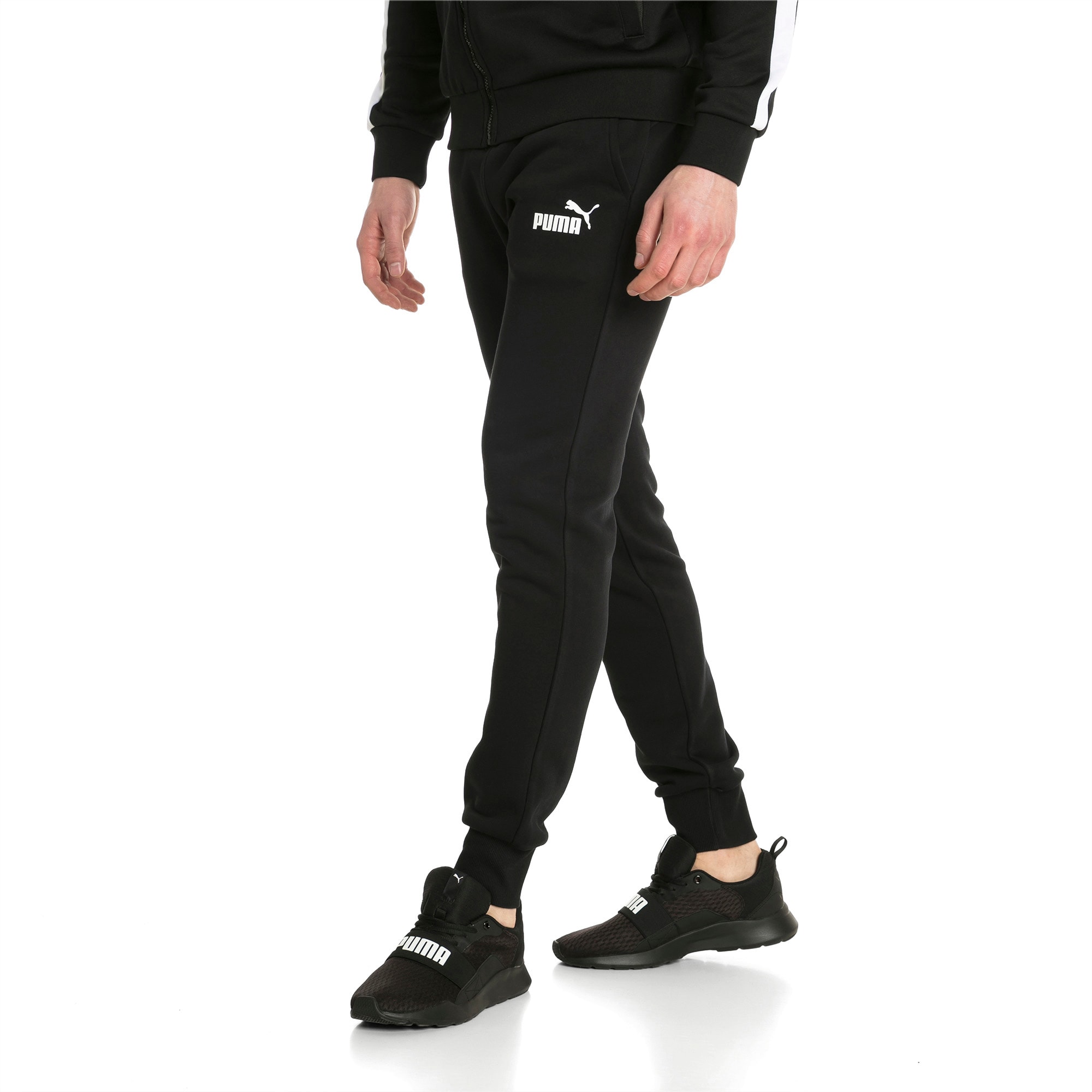 PUMA Pantalon de survêtement Essentials Fleece pour Homme, Noir, Taille XXS, Vêtements