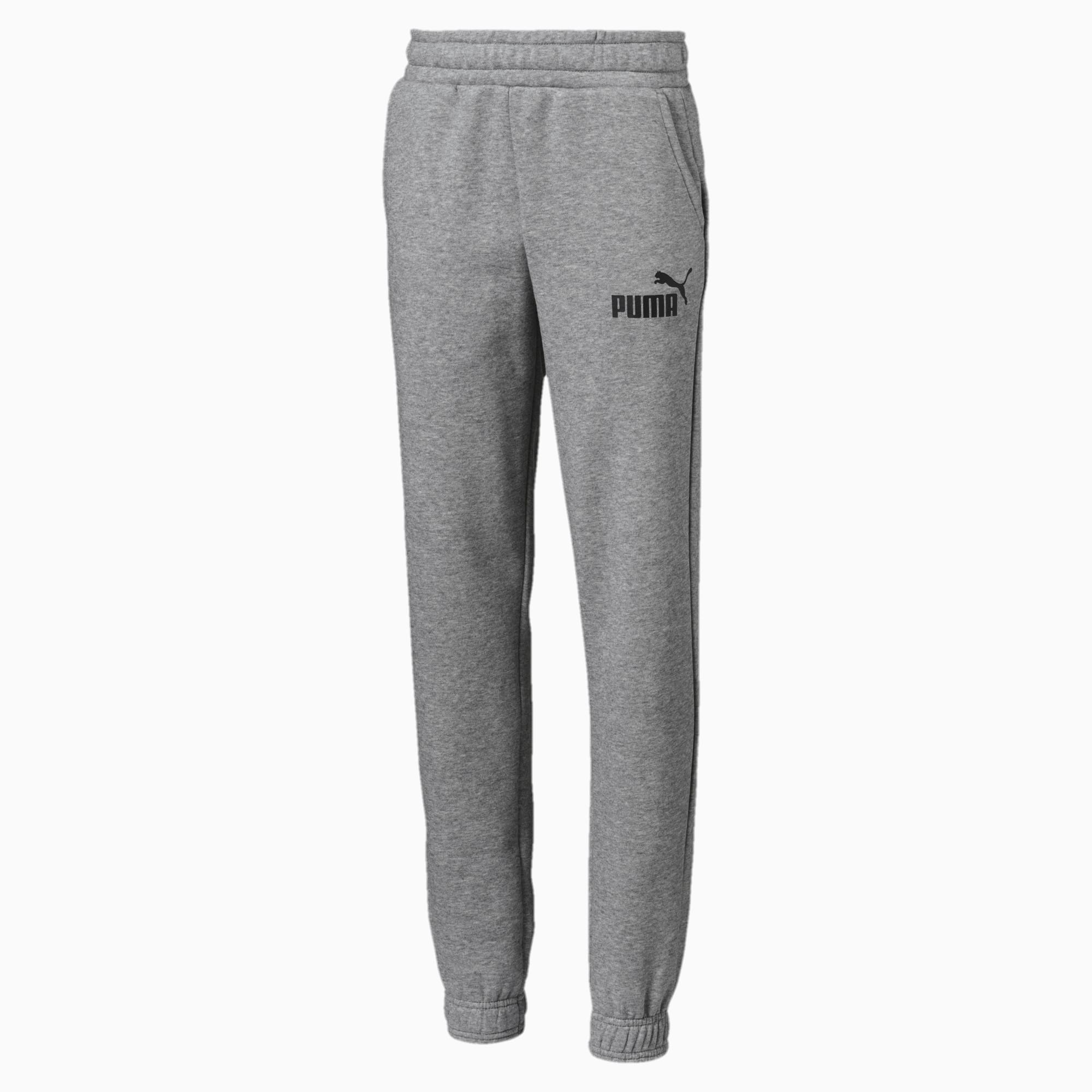 PUMA Pantalon en sweat Essentials pour garçon, Gris/Bruyère, Taille 104, Vêtements