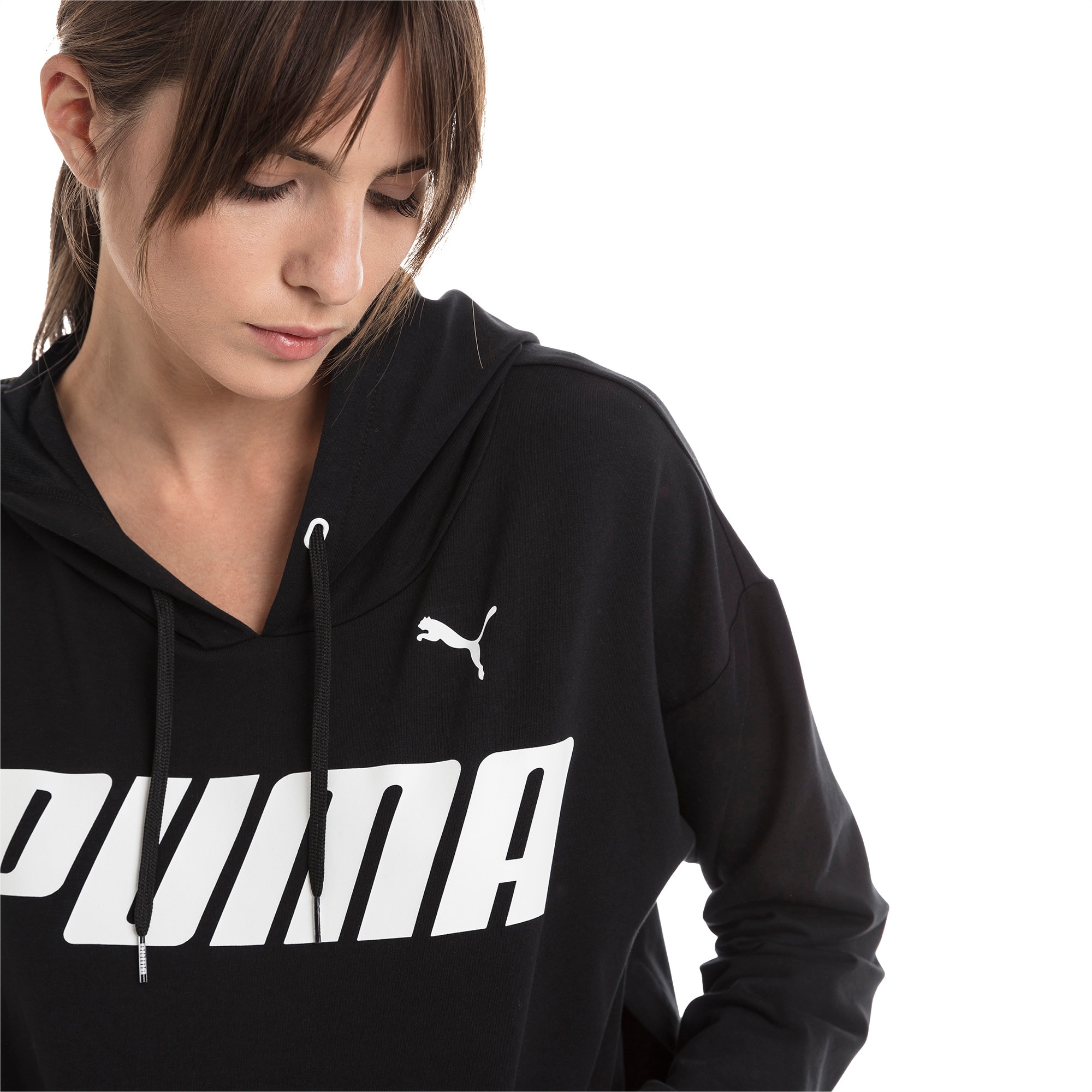 Modern Sports hoodie voor Dames, Zwart/Wit, Maat M | PUMA