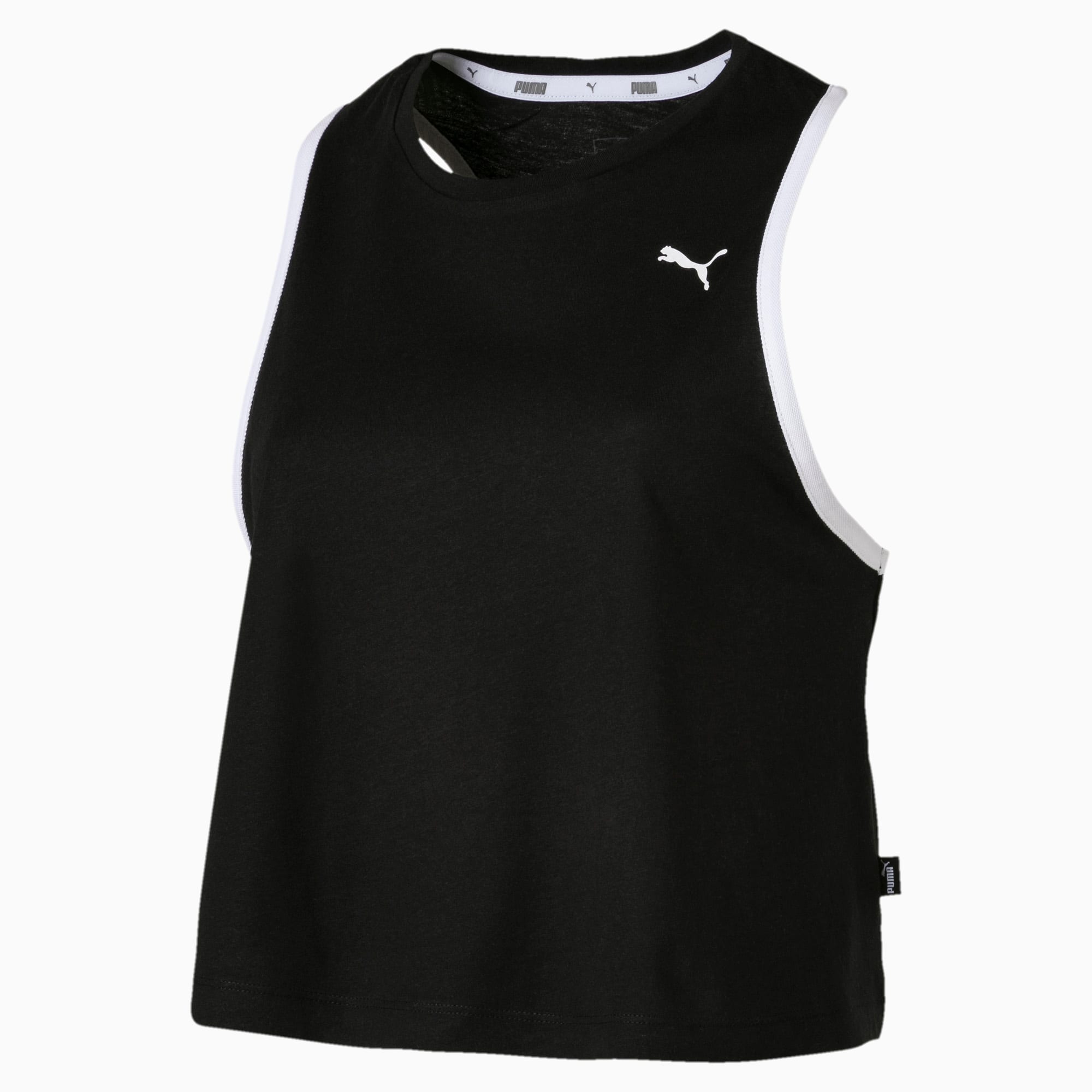 PUMA Top Summer pour Femme, Noir, Taille L, Vêtements