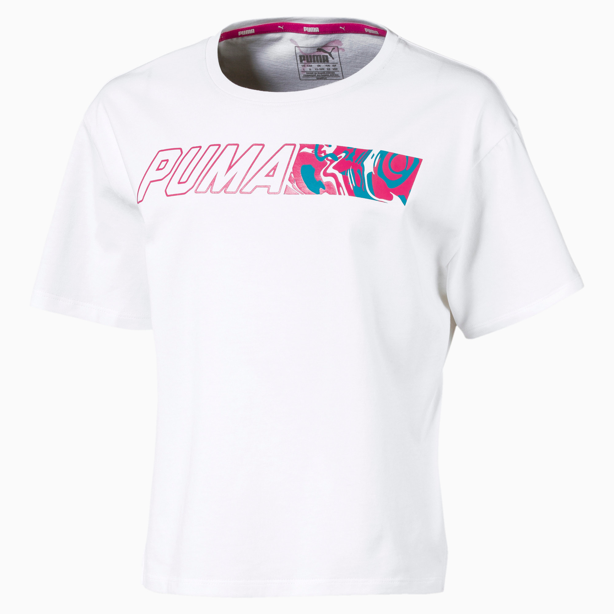 Alpha Graphic T-shirt, Wit, Maat 110 | PUMA