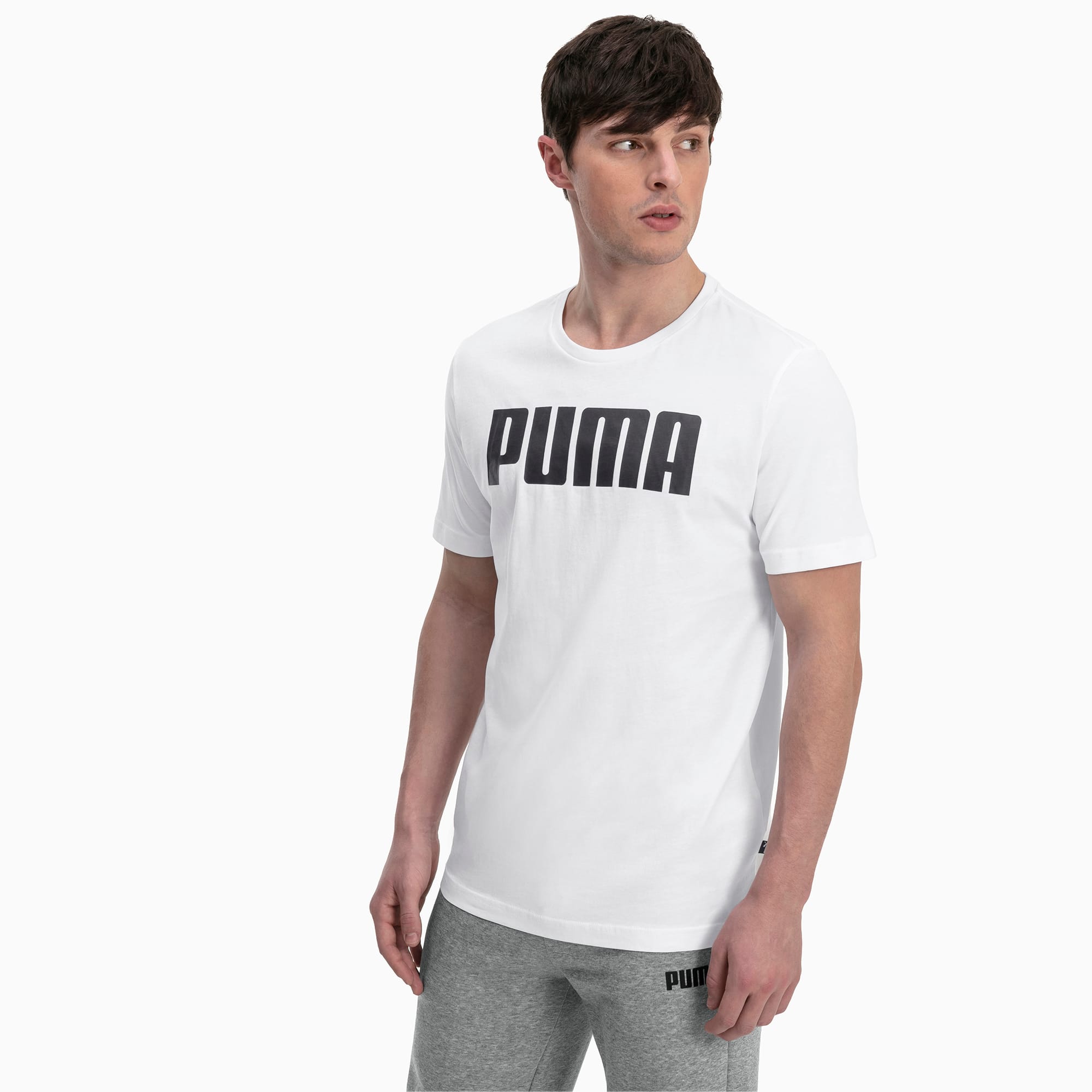 Essentials T-shirt voor Heren, Wit, Maat L | PUMA