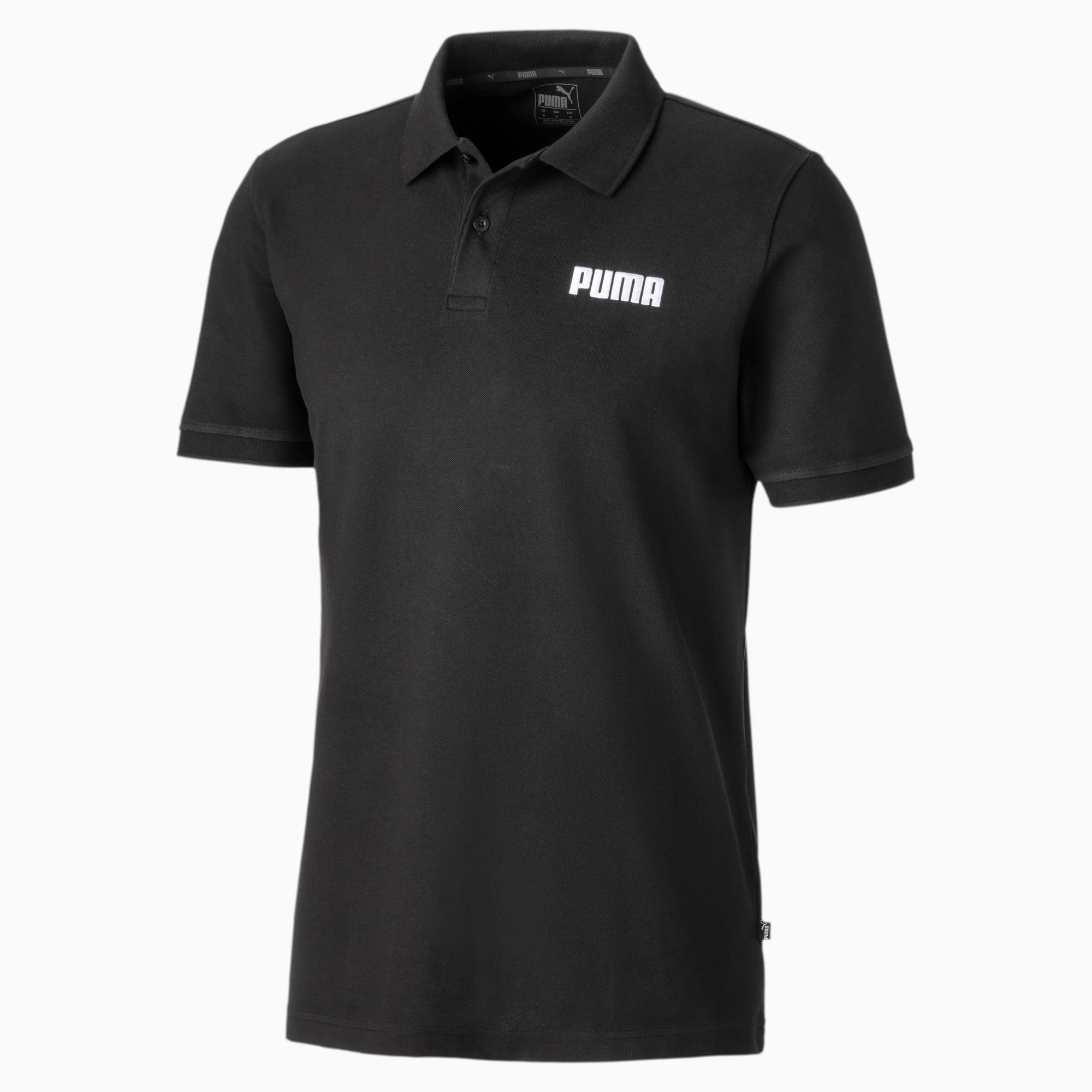 PUMA Polo Essentials Piqué pour Homme, Noir, Taille M, Vêtements