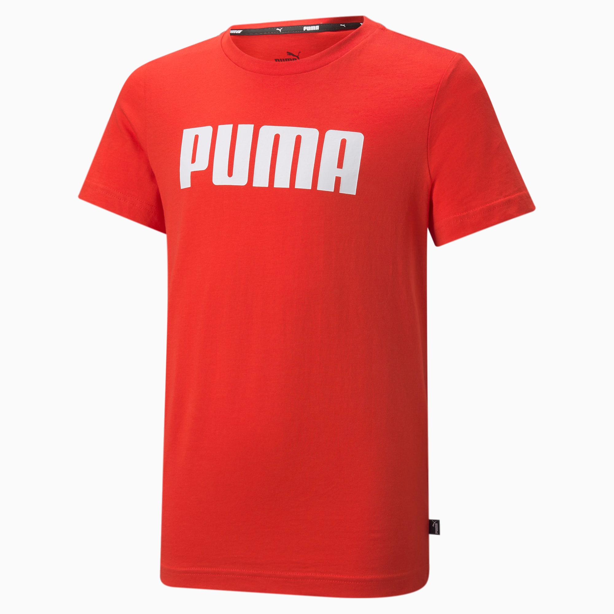 Essentials T-shirt jongens, Rood, Maat 176 | PUMA