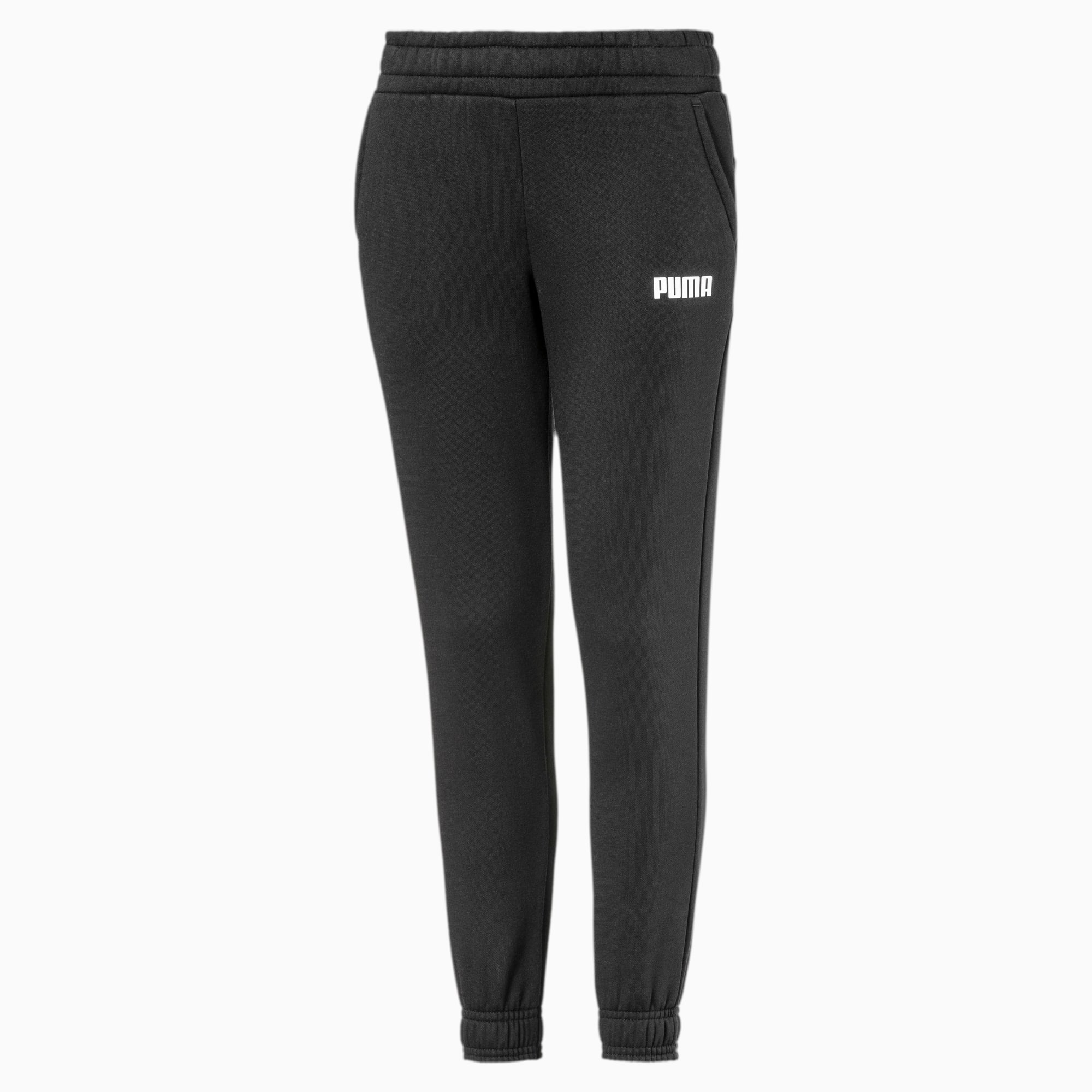 PUMA Pantalon en sweat Essentials Fleece pour garçon, Noir, Taille 140, Vêtements