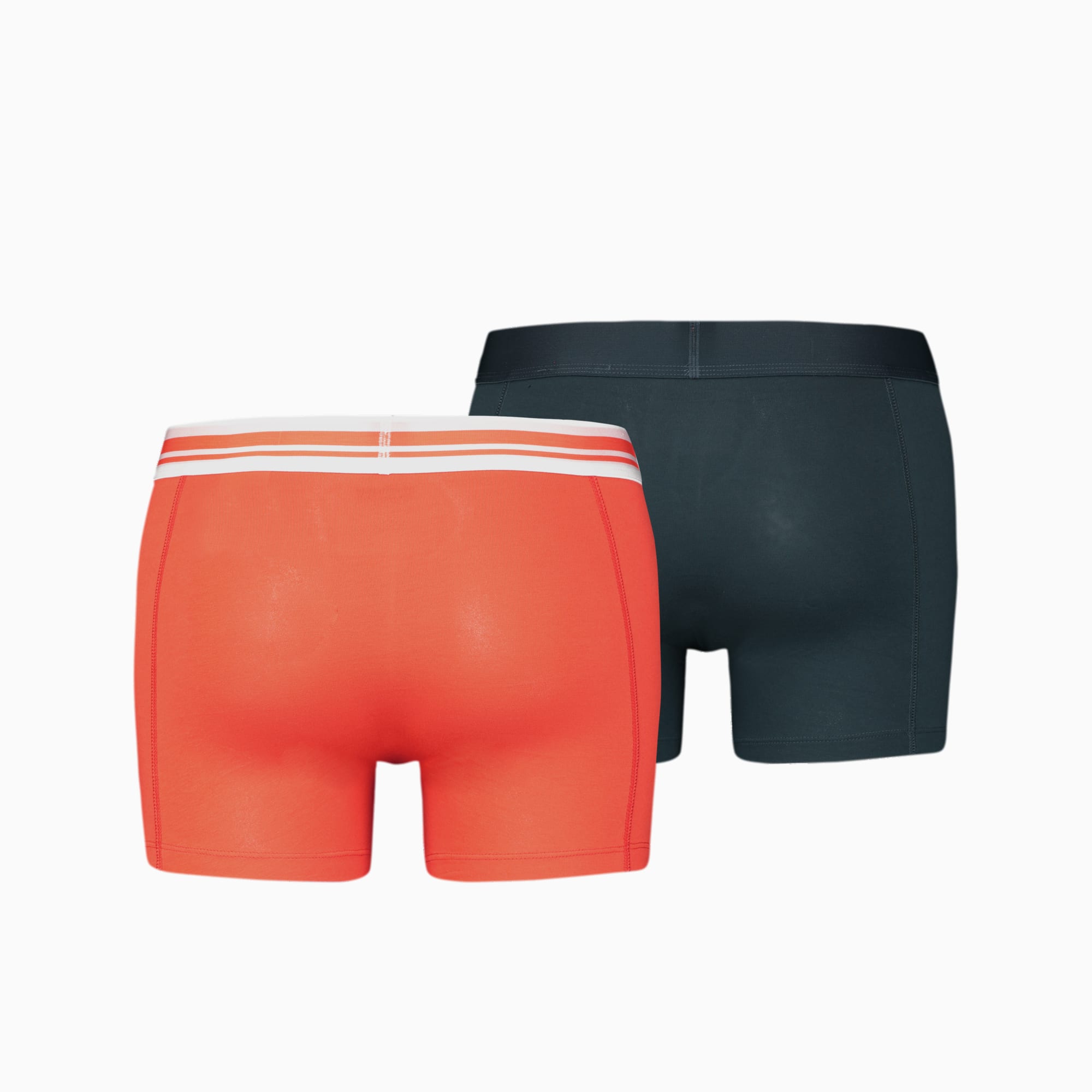 PUMA Placed Logo Herren-Boxershorts 2er-Pack, Orange, Größe: L, Kleidung