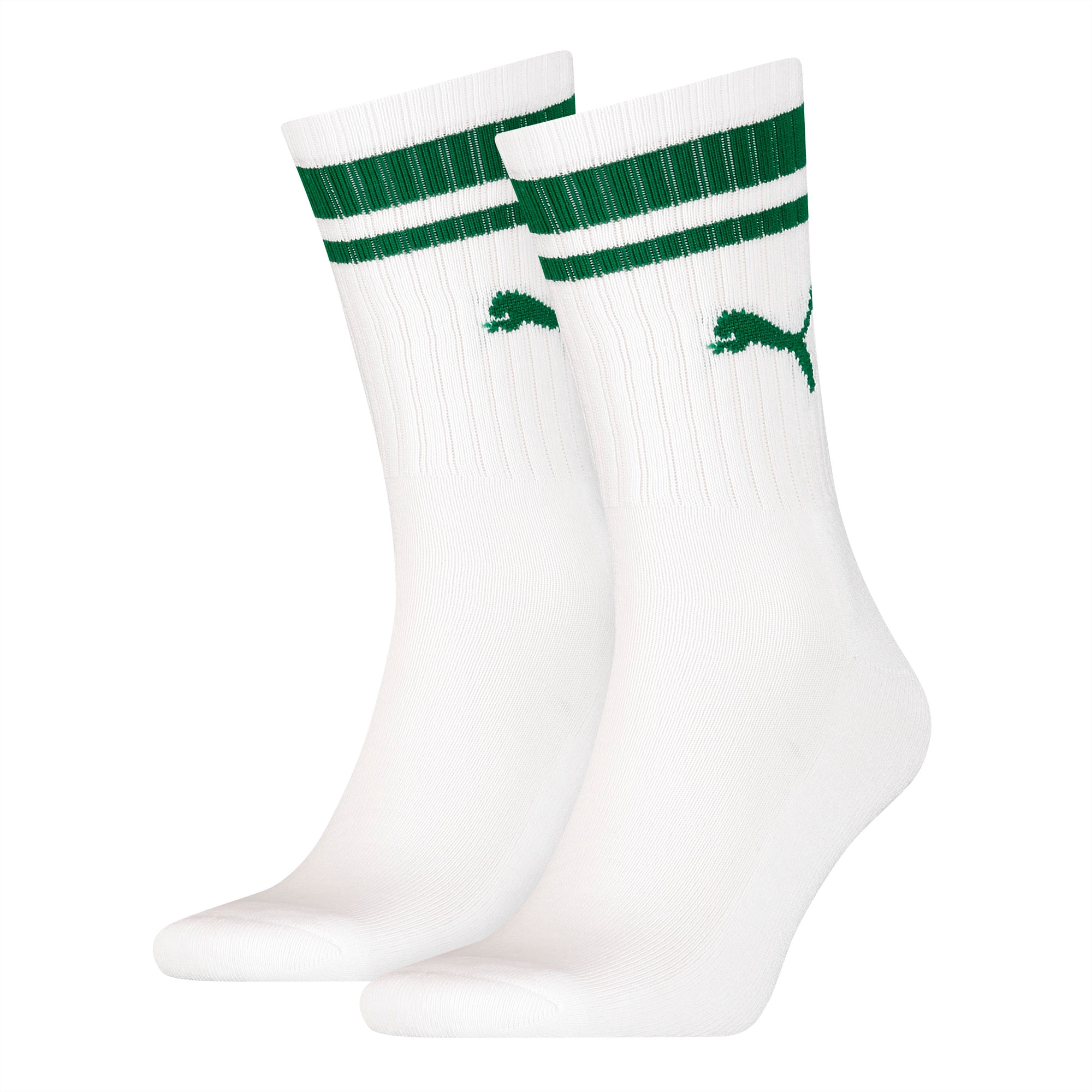 Heritage gestreepte sokken, Groen/Wit, Maat 39-42 | PUMA