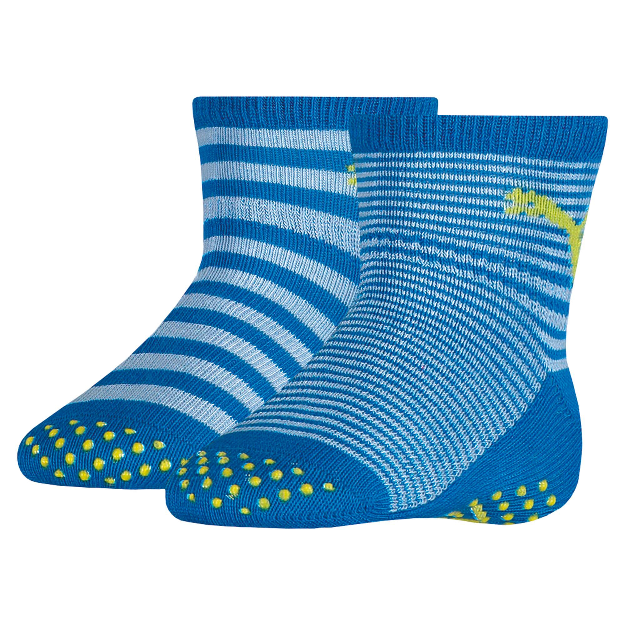 Image of PUMA Baby Anti-Rutsch Socken 2er Pack Für Kinder | Mit Aucun | Blau/Grün | Größe: 19-22