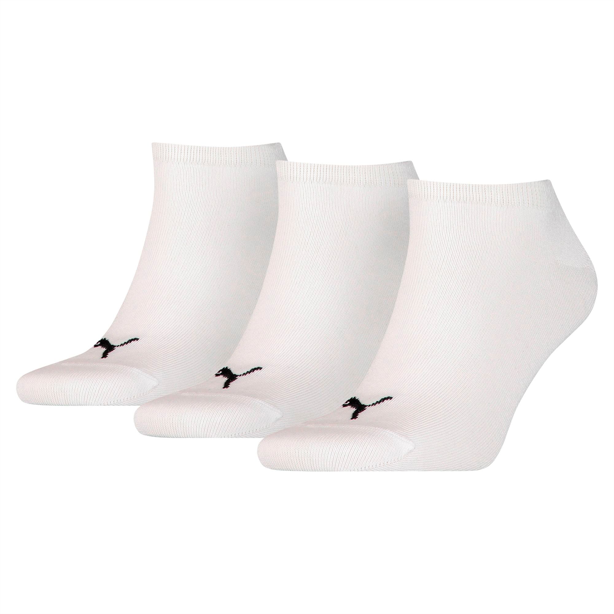 PUMA Einfarbige Sneaker-Socken 3er-Pack Schuhe Für Damen, Weiß, Größe: 35-38, Kleidung