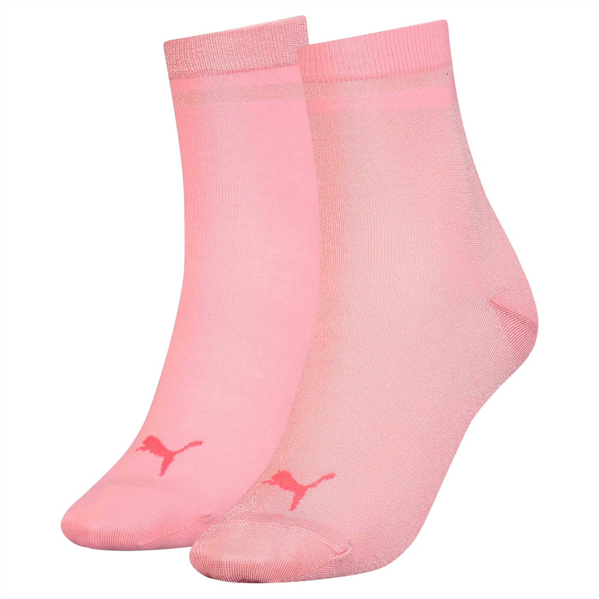 2 Paar korte Radiant sokken voor Dames, Roze, Maat 39-42 | PUMA