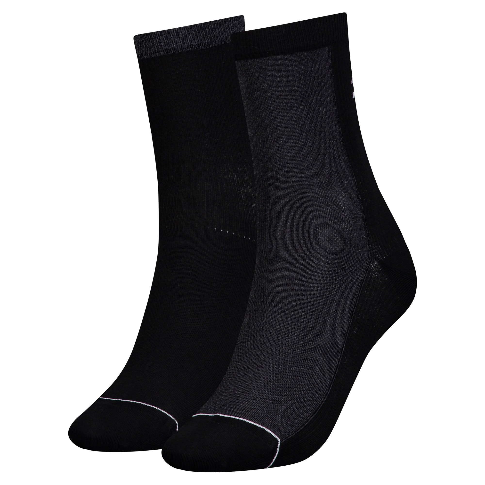 2 Paar Radiant sokken voor Dames, Zwart, Maat 39-42 | PUMA