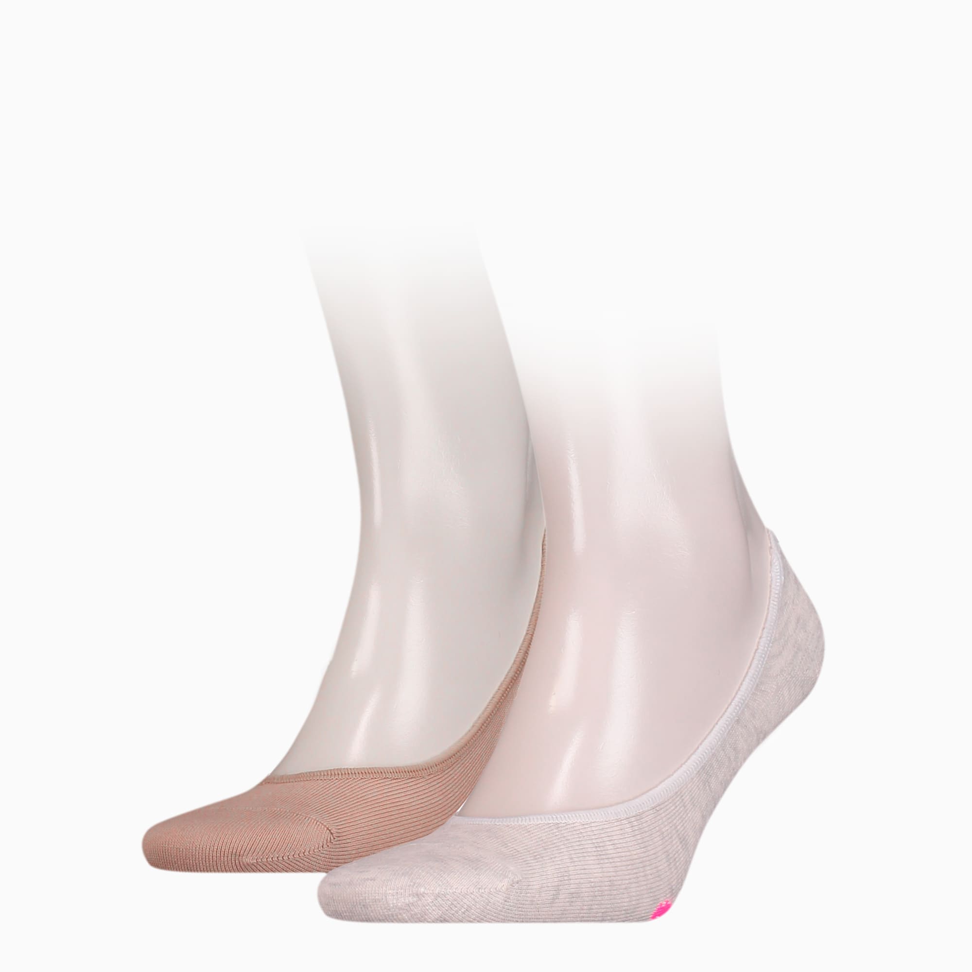 Image of PUMA Damen Unsichtbare Socken 2er Pack | Mit Aucun | Pastellrosa | Größe: 35-38