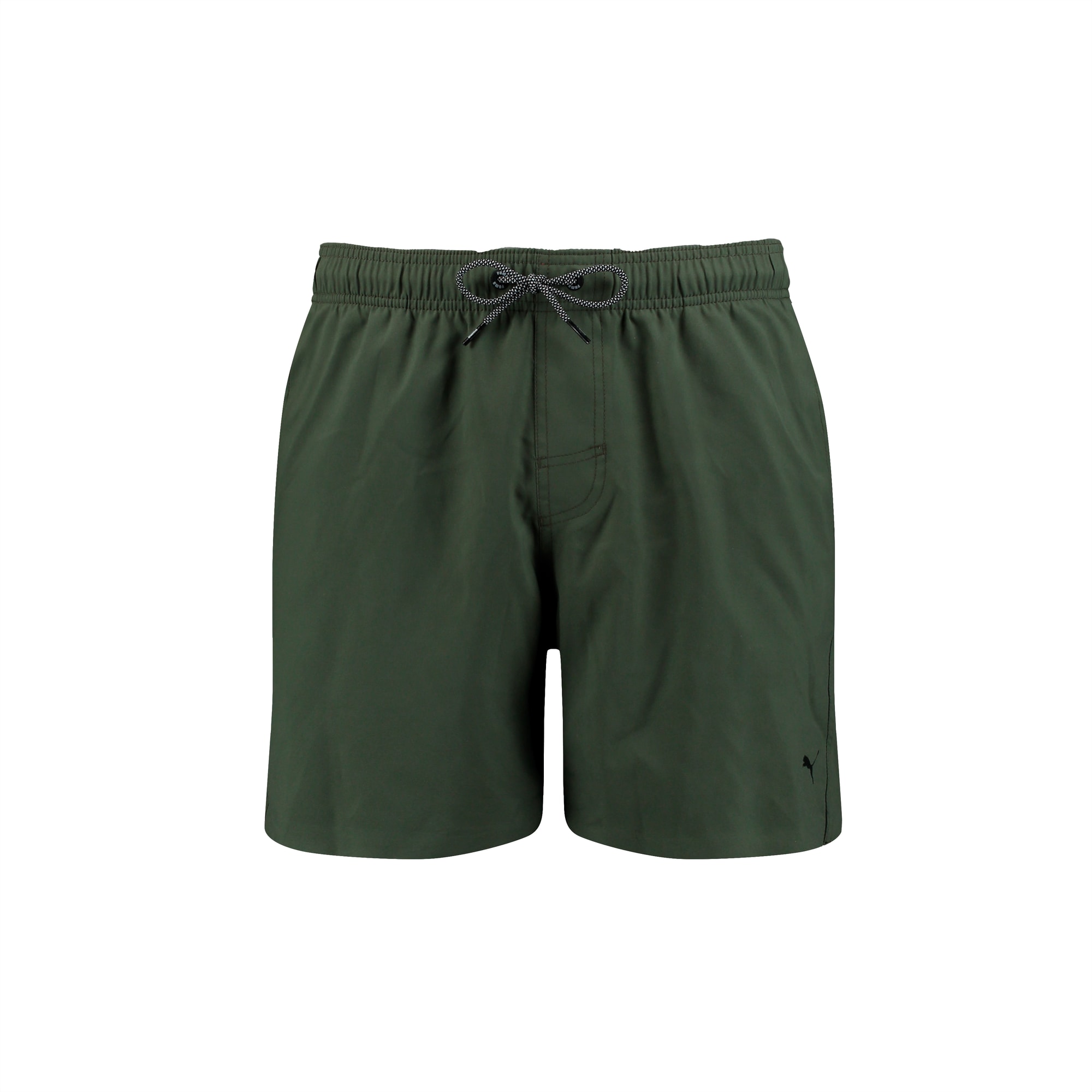 Short de bain semi-long PUMA Swim avec cordon visible pour Homme, Vert, Taille L, Vêtements