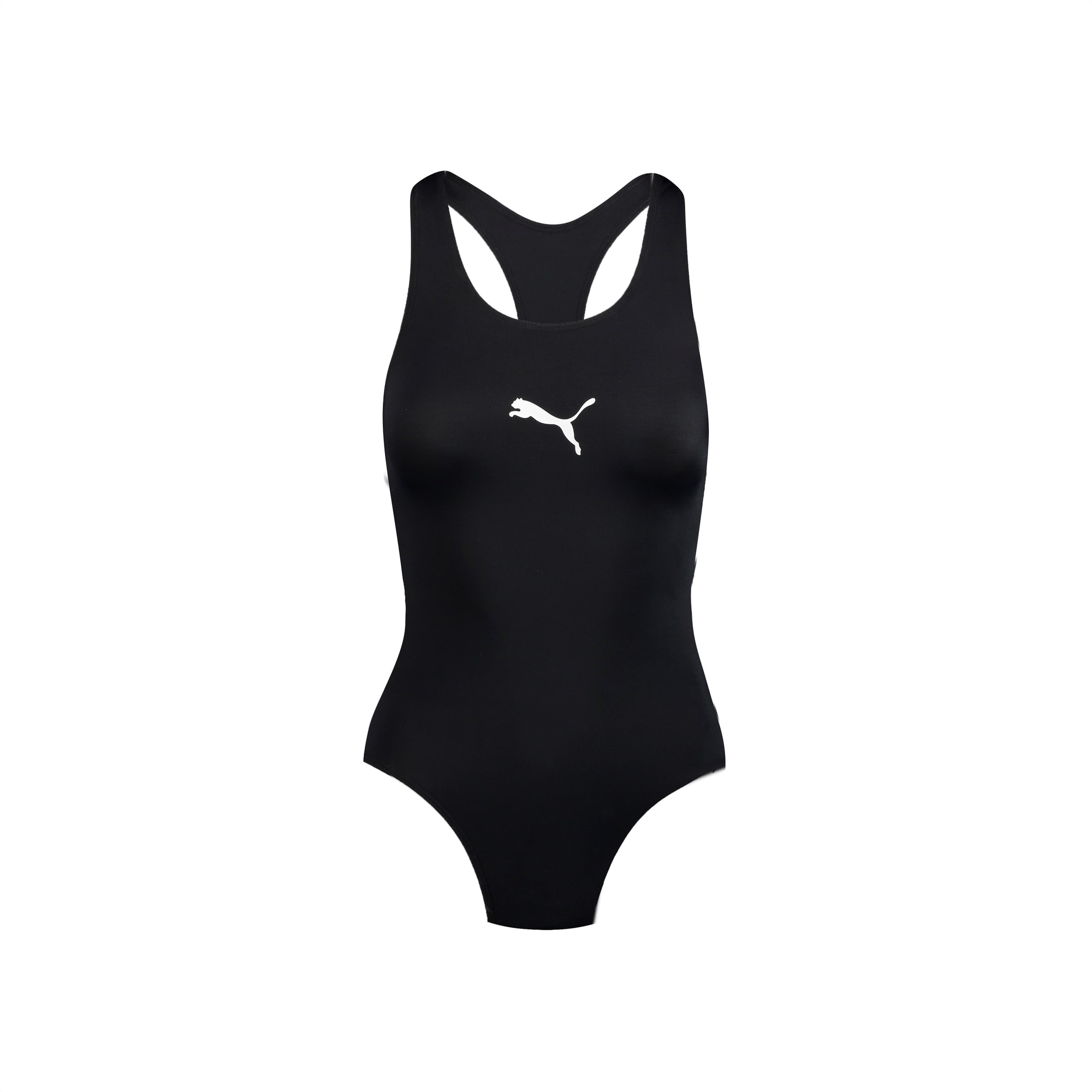 Maillot de bain PUMA Swim Racerback pour Femme, Noir, Taille XL, Vêtements