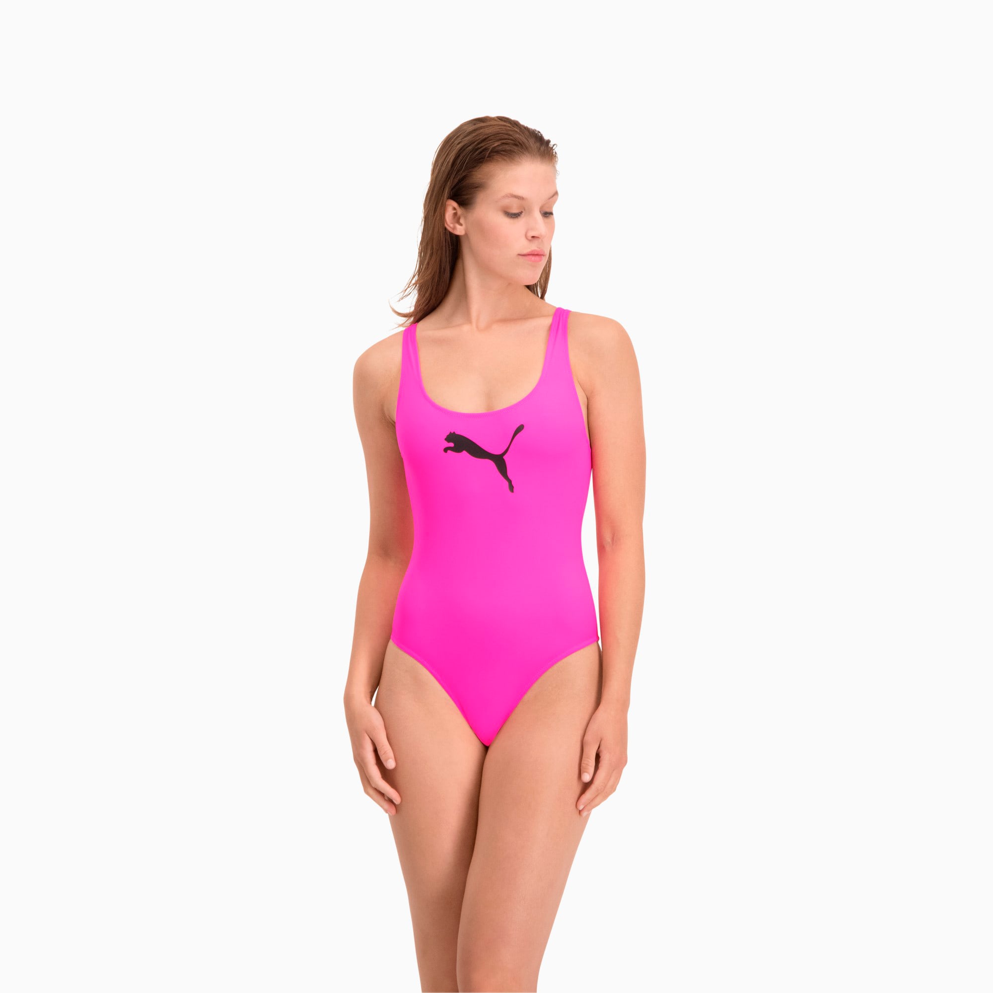 Maillot de bain PUMA Swim pour Femme, Rose, Taille M, Vêtements