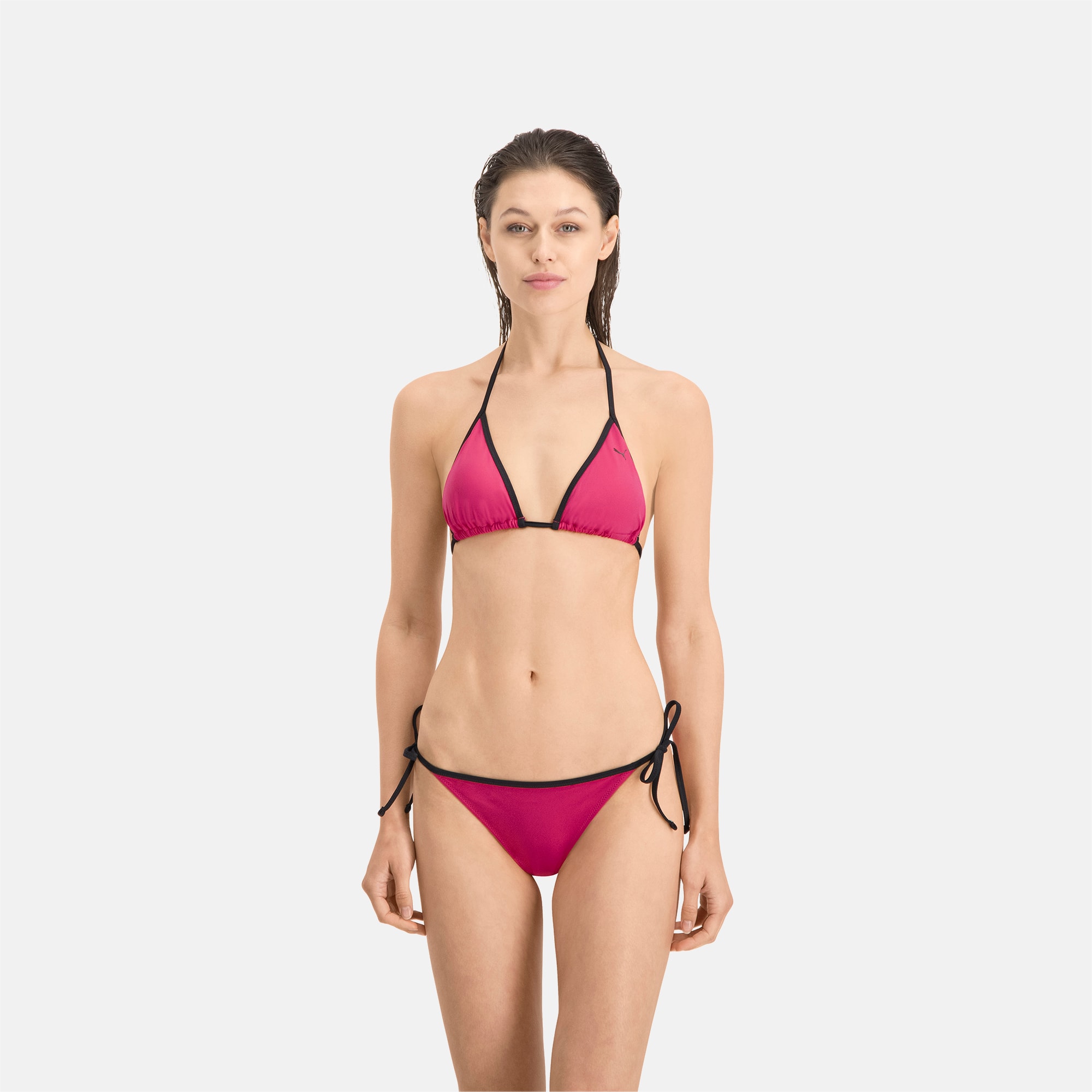PUMA Swim Women's Side-Tie Bikini Bottom