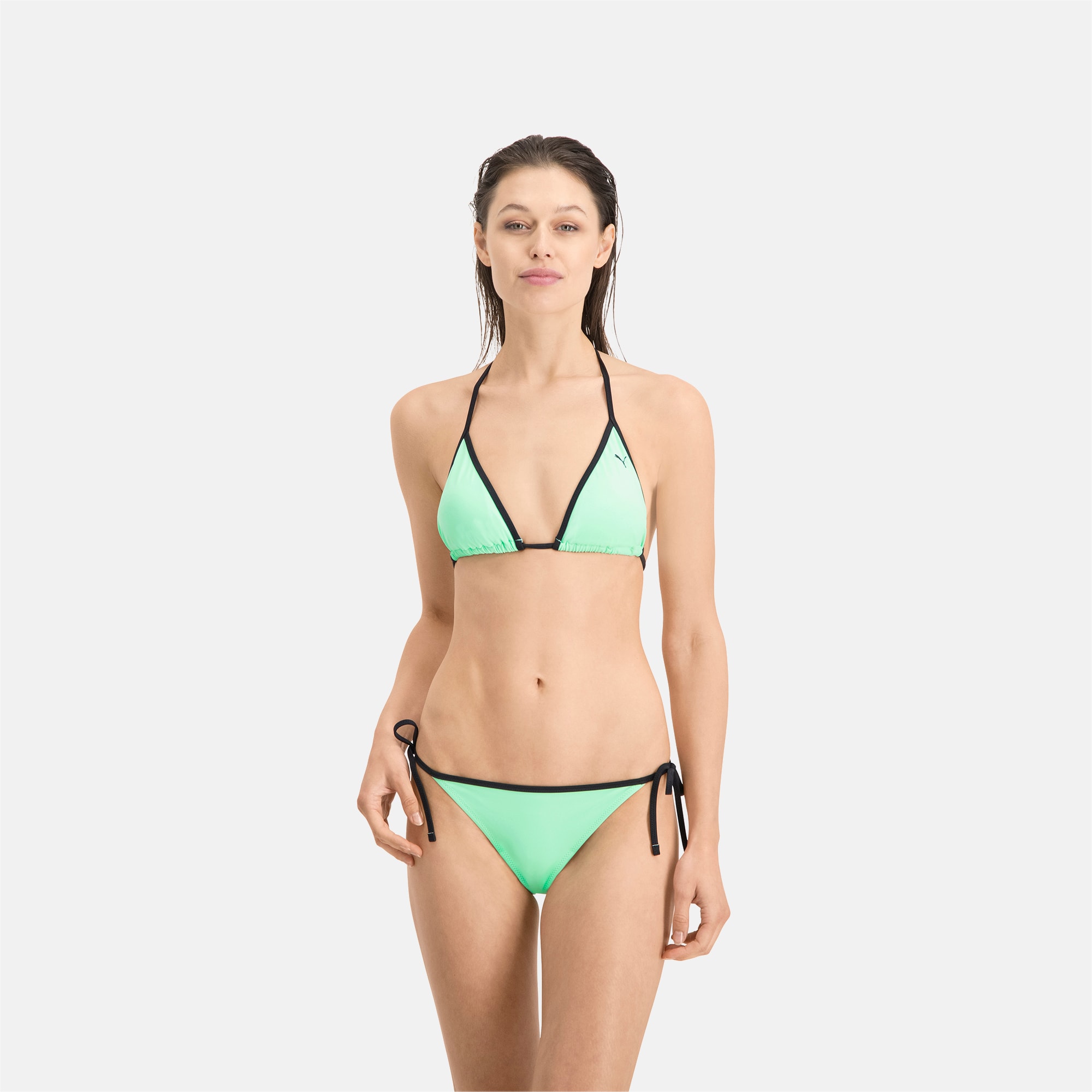 Bas de bikini PUMA Swim avec laçage latéral pour Femme, Taille L, Vêtements